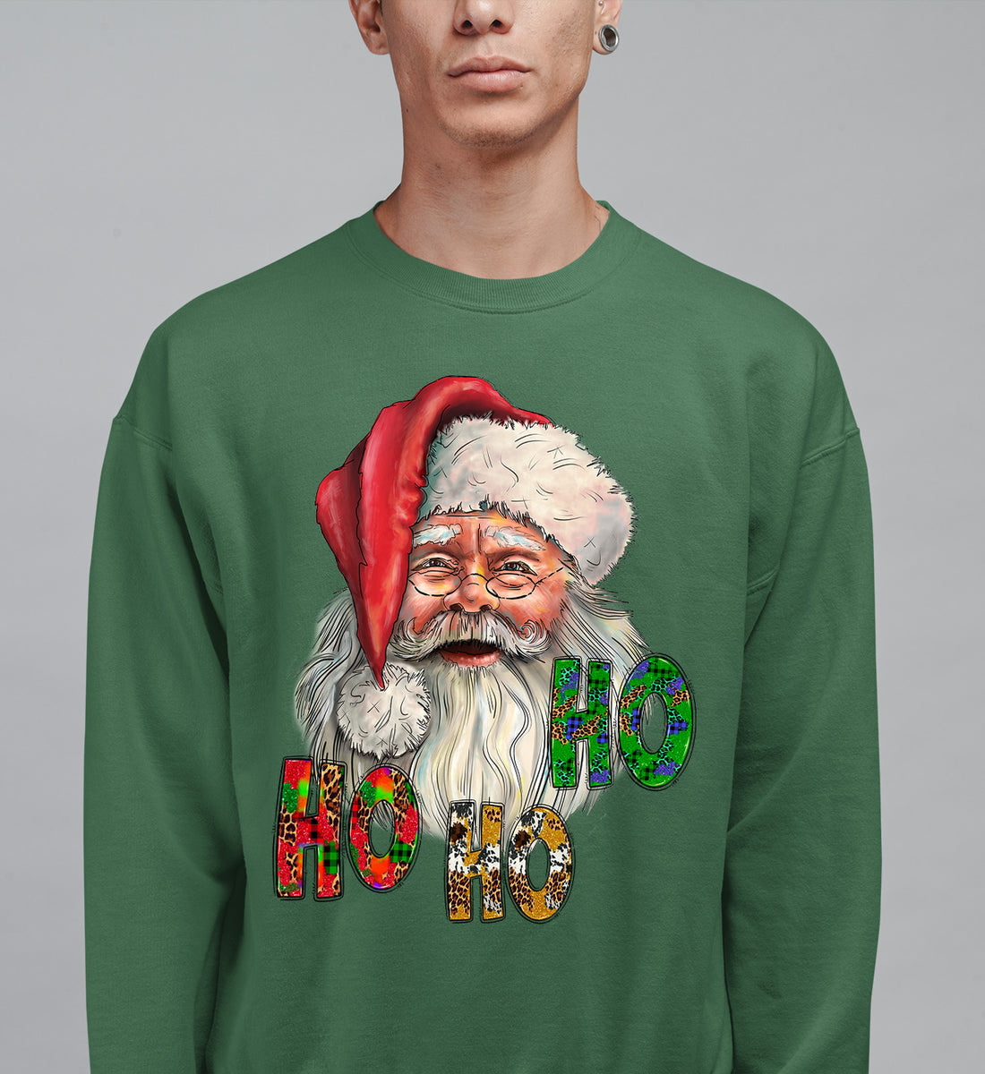 Ho Ho Ho Santa Christmas Festive Holiday Keepsake Gift Idea Sweatshirt