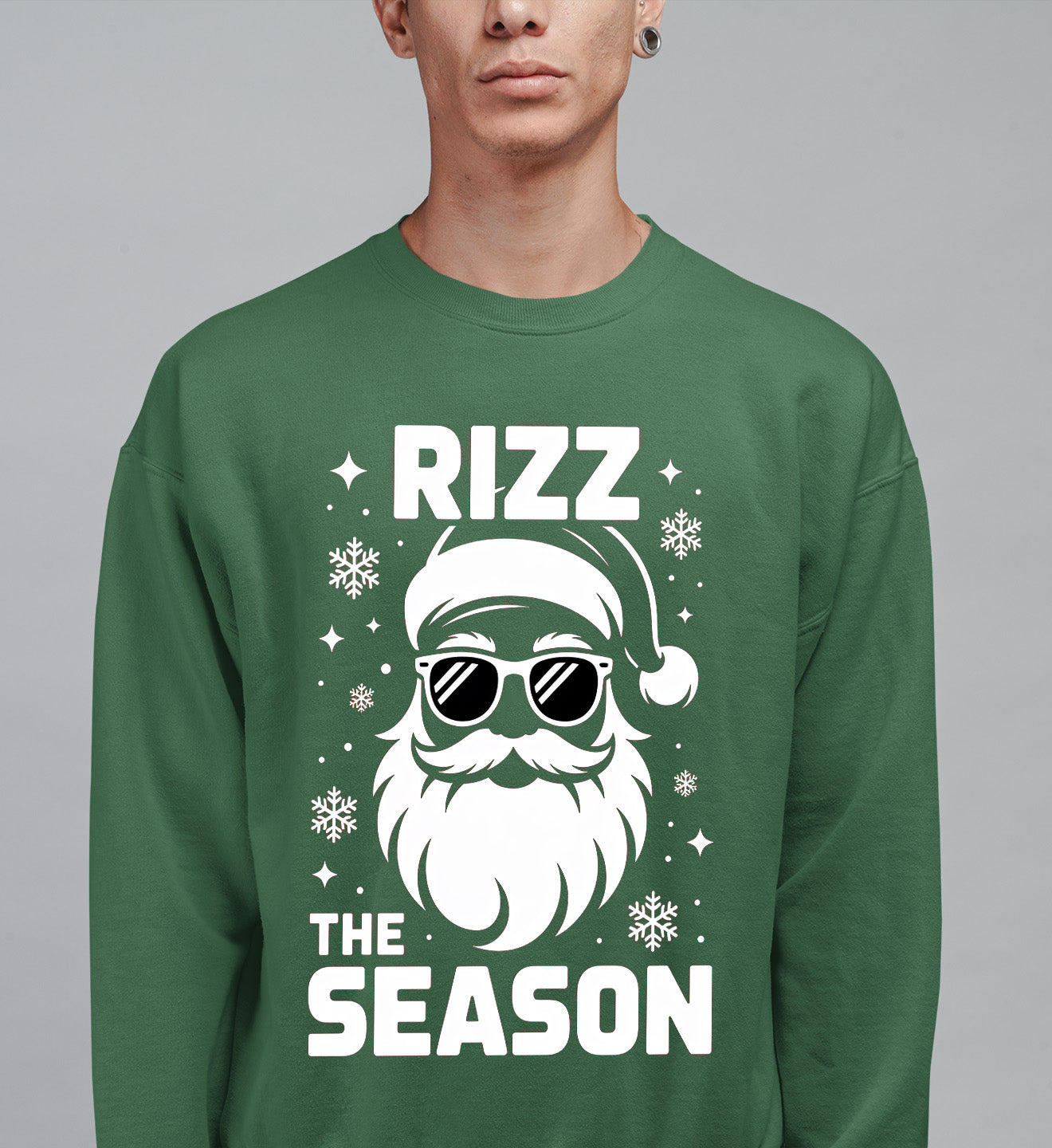 Rizz the Season Christmas Collectible, Handmade Holiday Treasure, Festive Seasonal Character for Gift or Display Sweatshirt