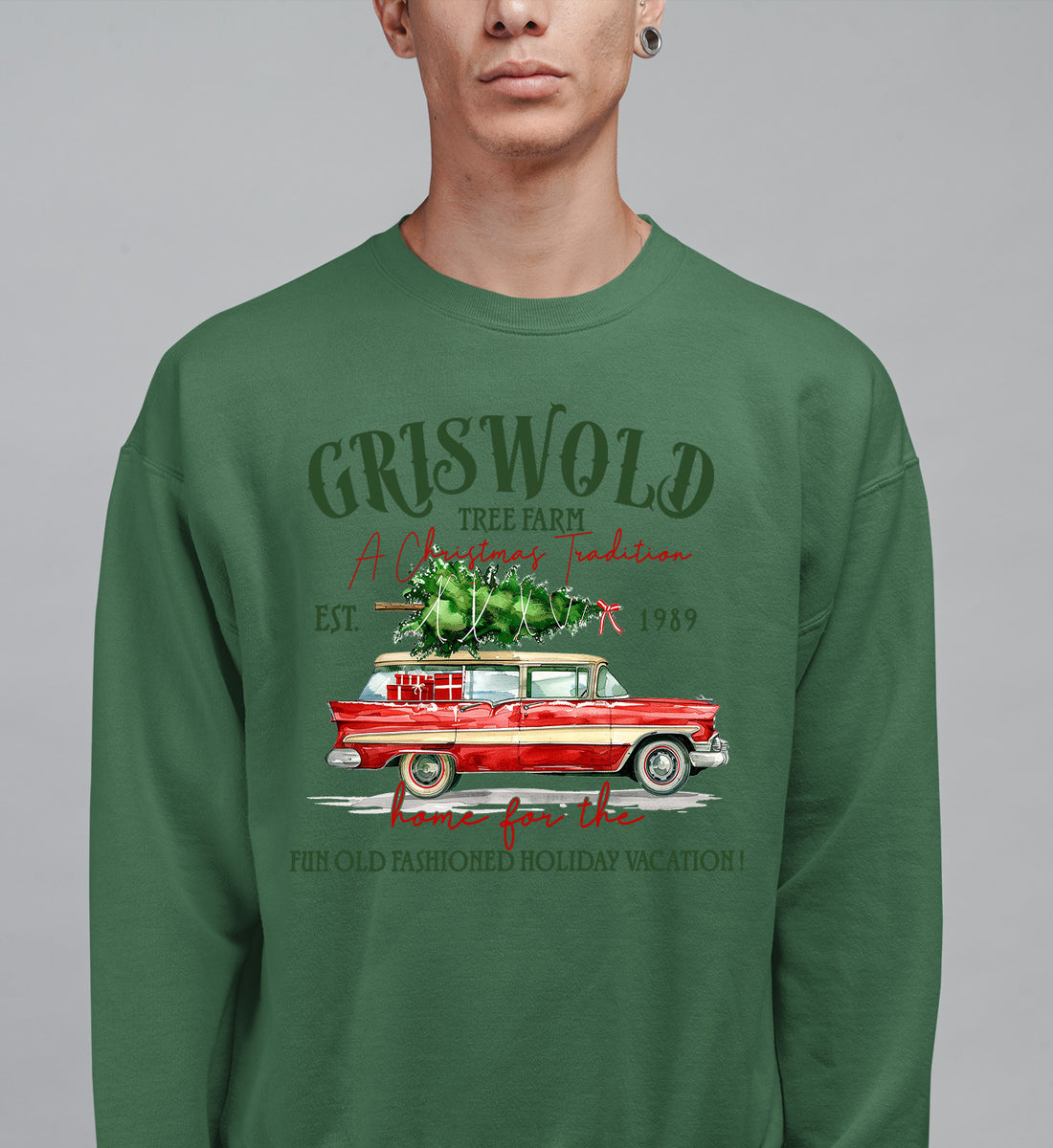 Griswold Tree Farm Christmas Magic, Rustic Holiday Charm for Seasonal Celebrations and Gift Giving Sweatshirt