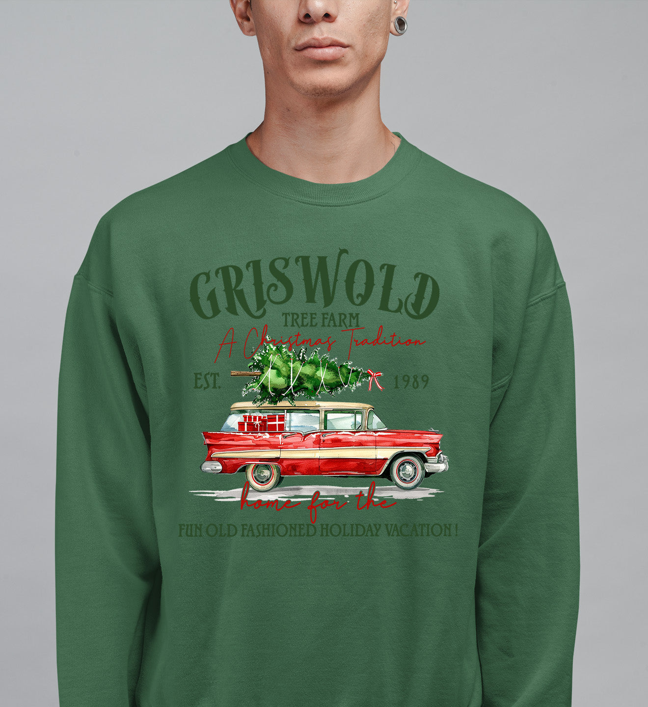 Griswold Tree Farm Christmas Magic, Rustic Holiday Charm for Seasonal Celebrations and Gift Giving Sweatshirt
