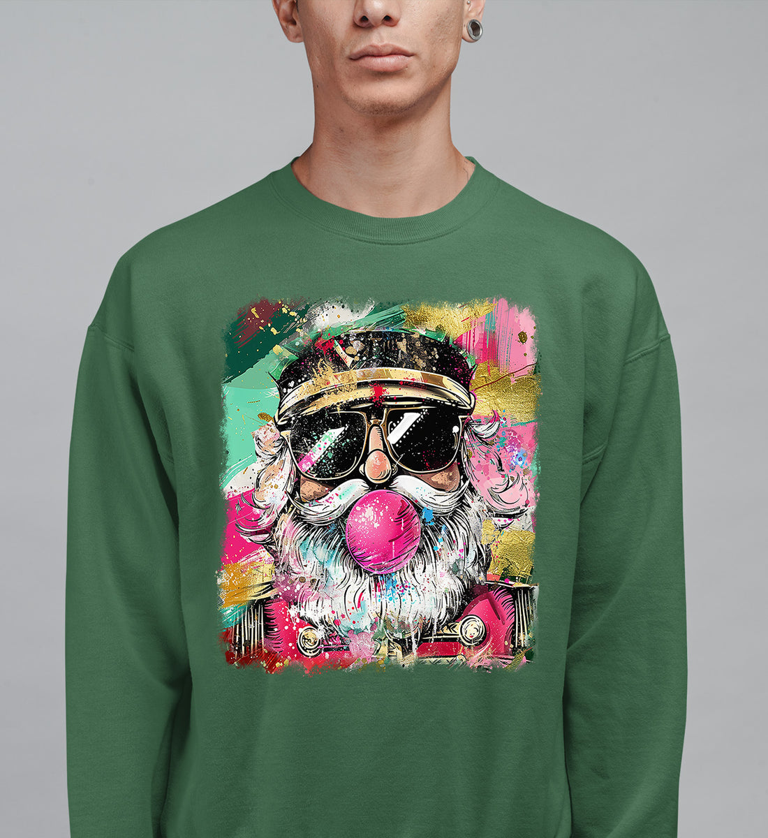 Santa Bubblegum Christmas Collectible - Holiday Gift for Santa Lovers, Festive Seasonal Item Sweatshirt