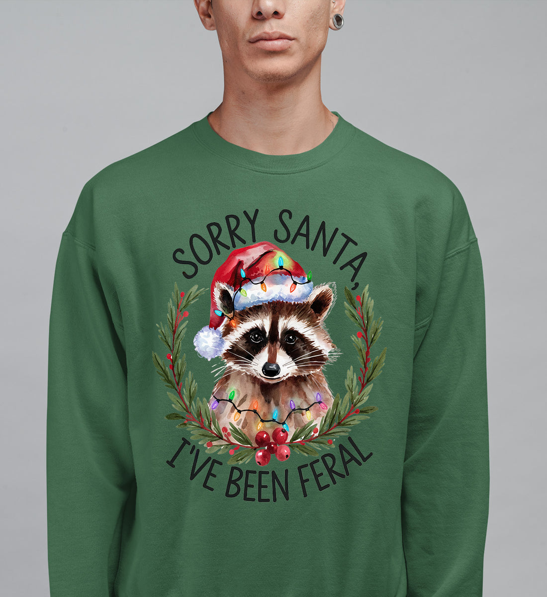 Sorry Santa, I’ve Been Fereal — Christmas Themed Quote for Festive DIY Creations, Holiday Cheer Gift Idea Sweatshirt