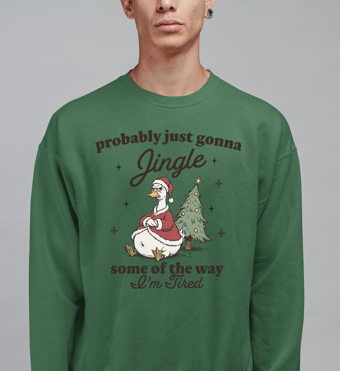 Christmas Joy Collection: Festive accessory with bell charm, sparkling red & green accents for holiday cheer, perfect gift idea, jingle Sweatshirt