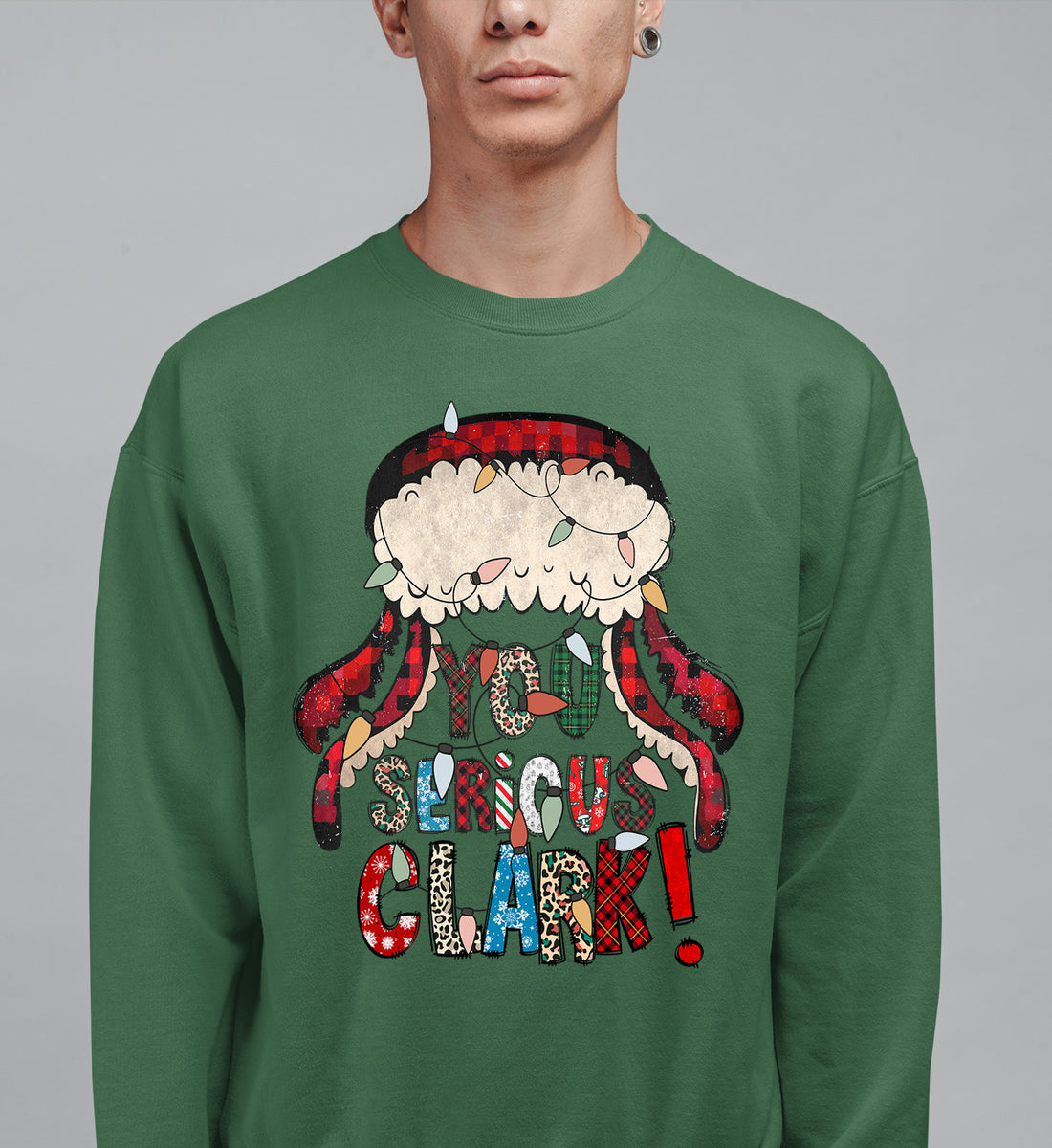 Whimsical Christmas motif for festive crafting, cozy holiday pattern, yuletide inspiration, handmade vibe, cheerful seasonal element Sweatshirt