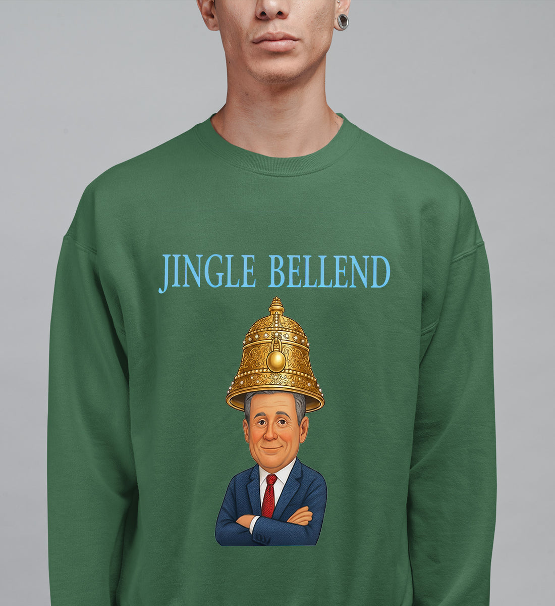 Jingle Bellend – Christmas Cheer Jewelry, Festive Holiday Accessory, Yuletide Sparkle Gift, Seasonal Celebration Sweatshirt