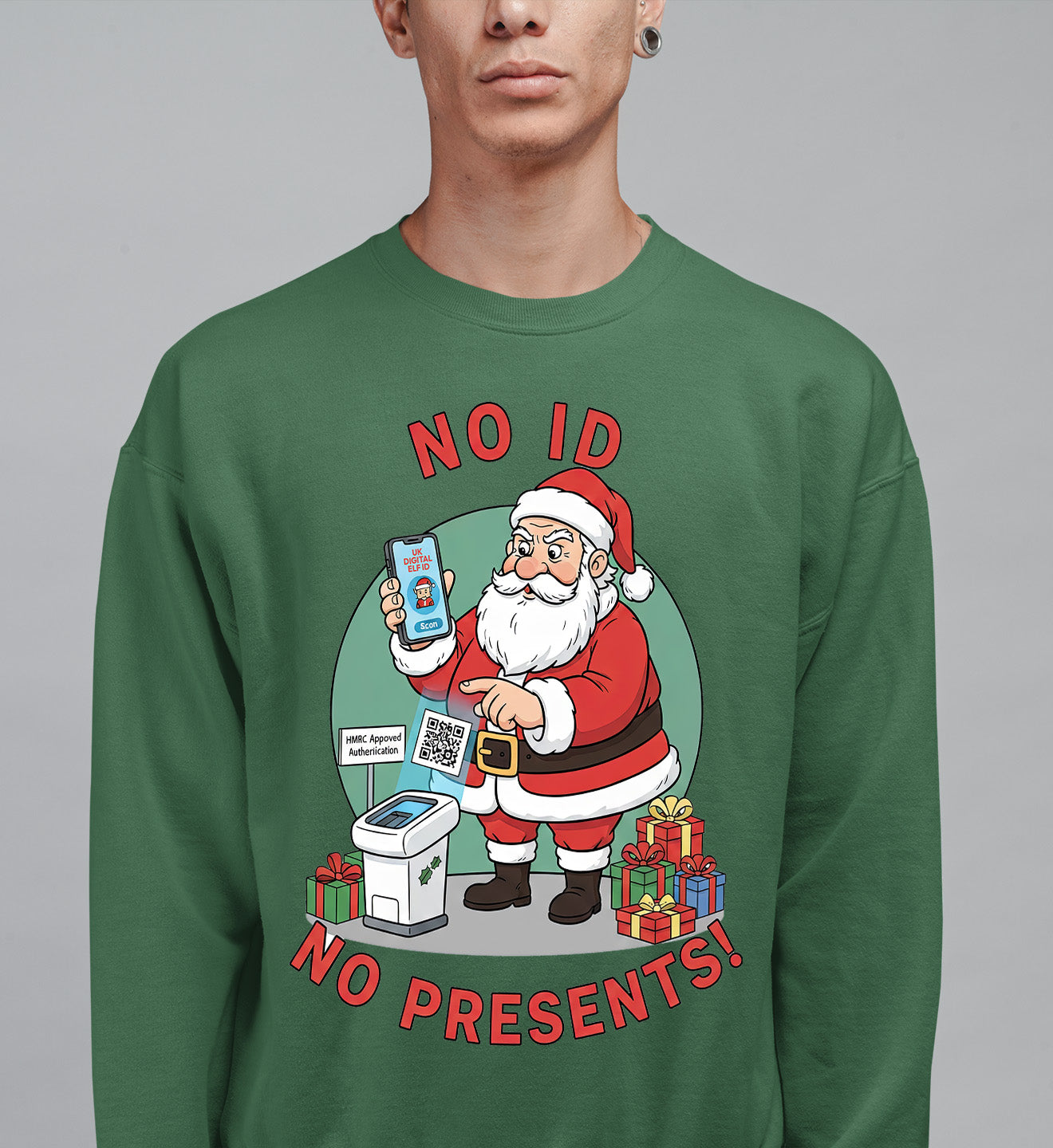 Christmas Themed Keepsake for the Holiday Season - Handmade Festive Charm, Unique Seasonal Gift for Collectors Sweatshirt