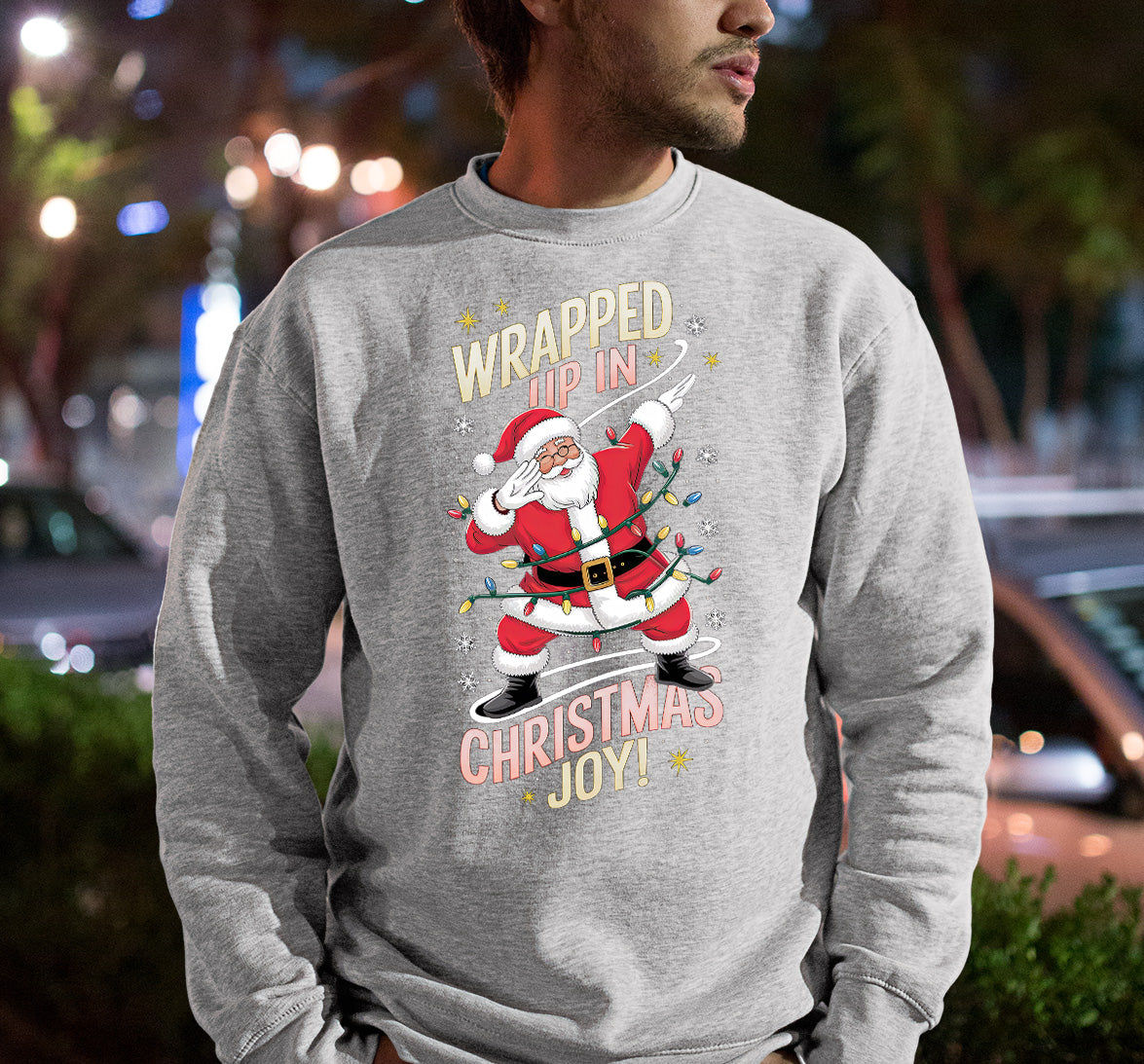 Wrapped up in Christmas Joy – Handmade Keepsake, Cozy Holiday Gift for Loved Ones, Heartfelt Seasonal Treasure Sweatshirt