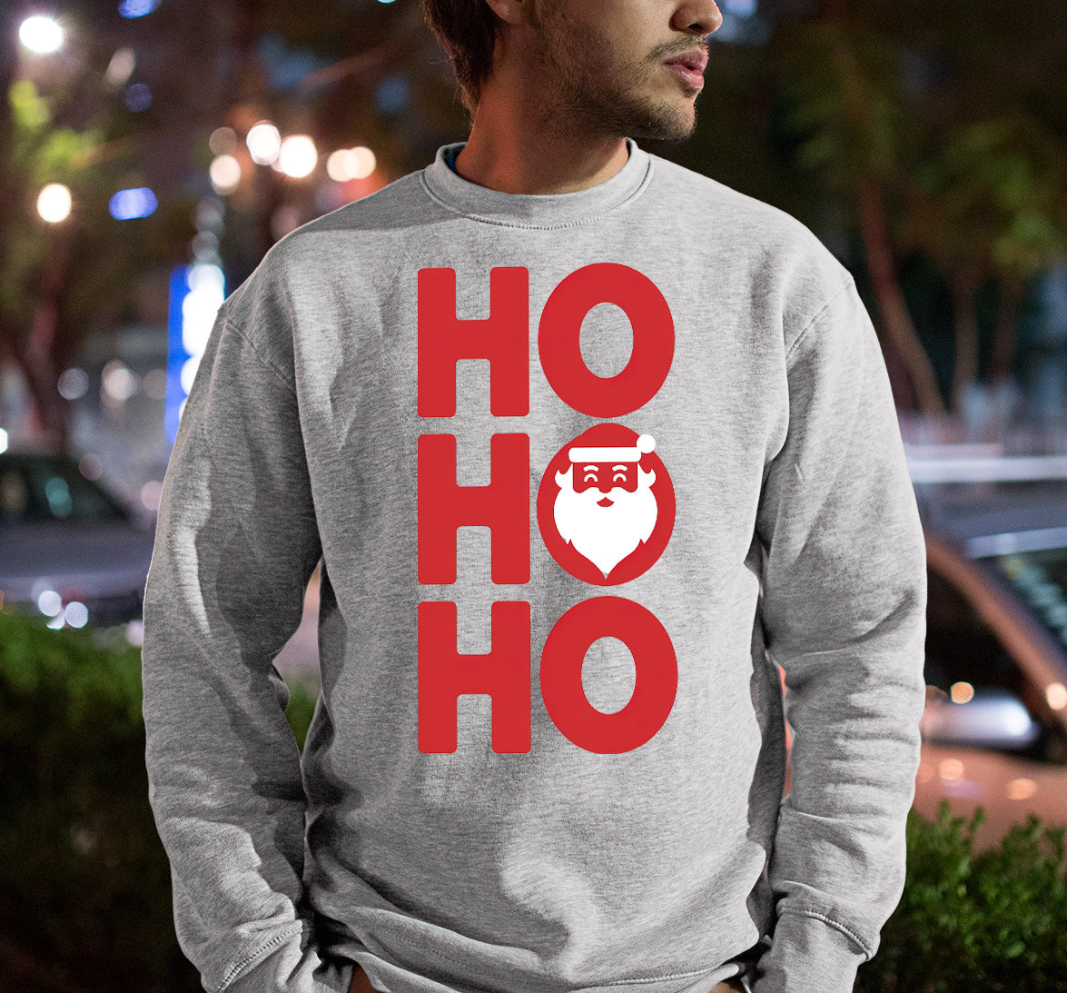 Ho Ho Ho Christmas Cheer — Festive Seasonal Joy for the Holidays, Merry & Bright Sweatshirt