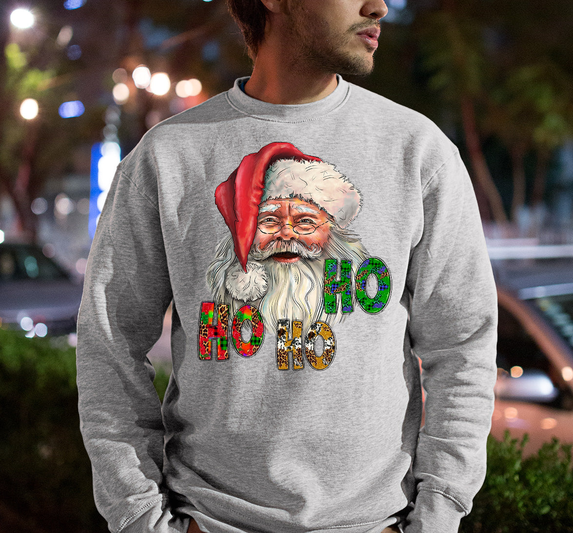 Ho Ho Ho Santa Christmas Festive Holiday Keepsake Gift Idea Sweatshirt
