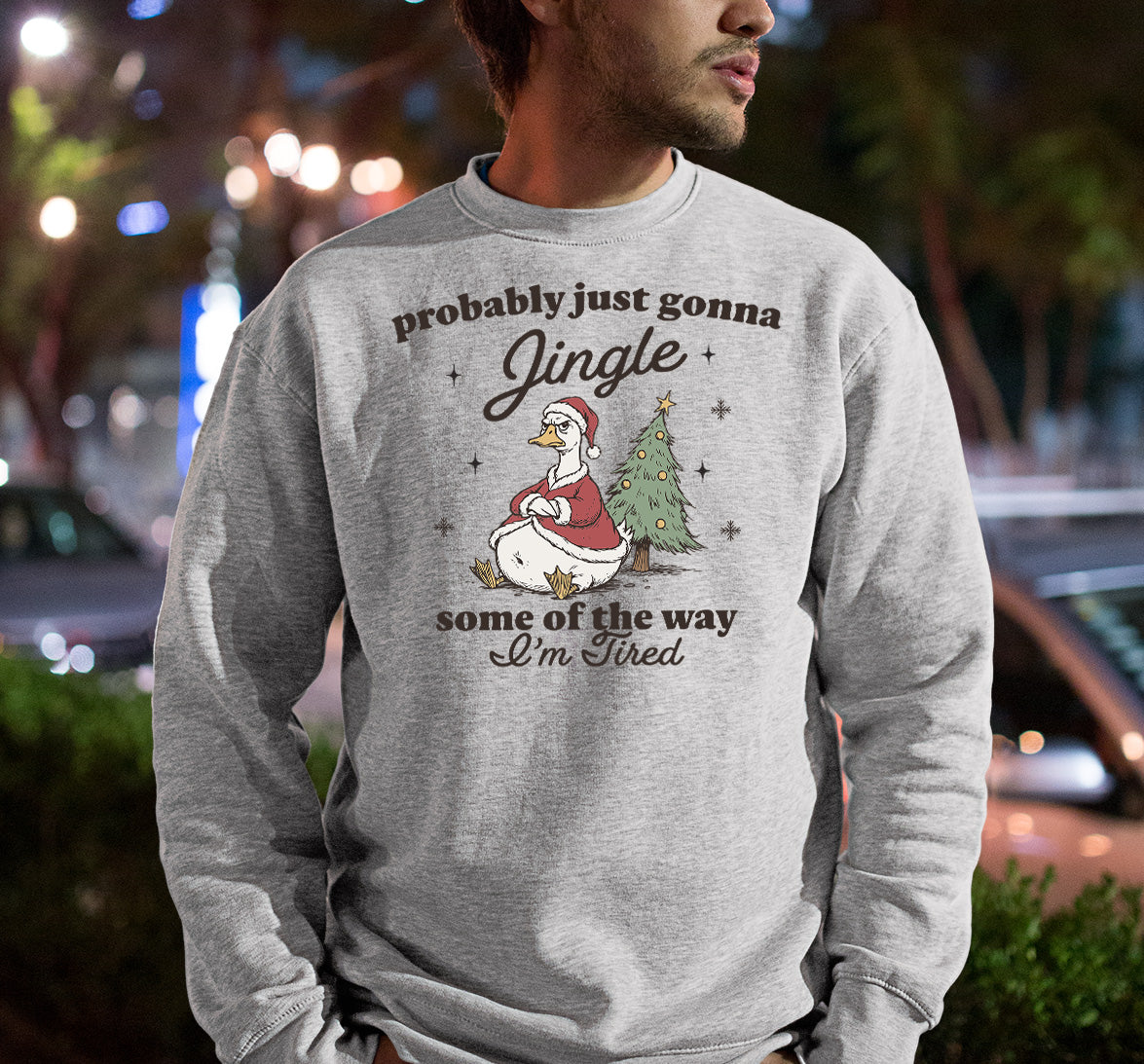 Christmas Joy Collection: Festive accessory with bell charm, sparkling red & green accents for holiday cheer, perfect gift idea, jingle Sweatshirt