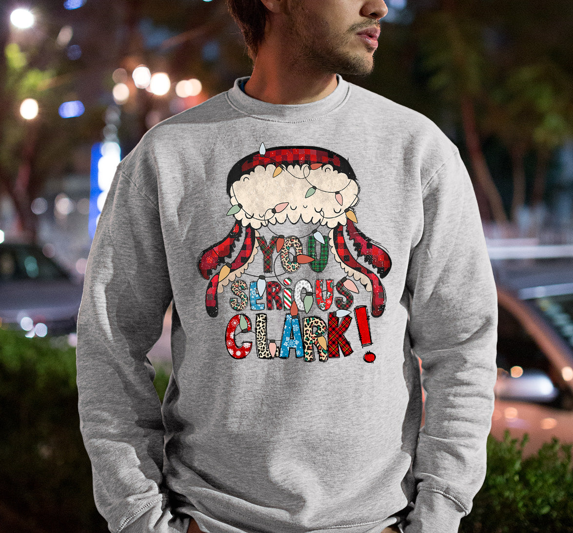 Whimsical Christmas motif for festive crafting, cozy holiday pattern, yuletide inspiration, handmade vibe, cheerful seasonal element Sweatshirt