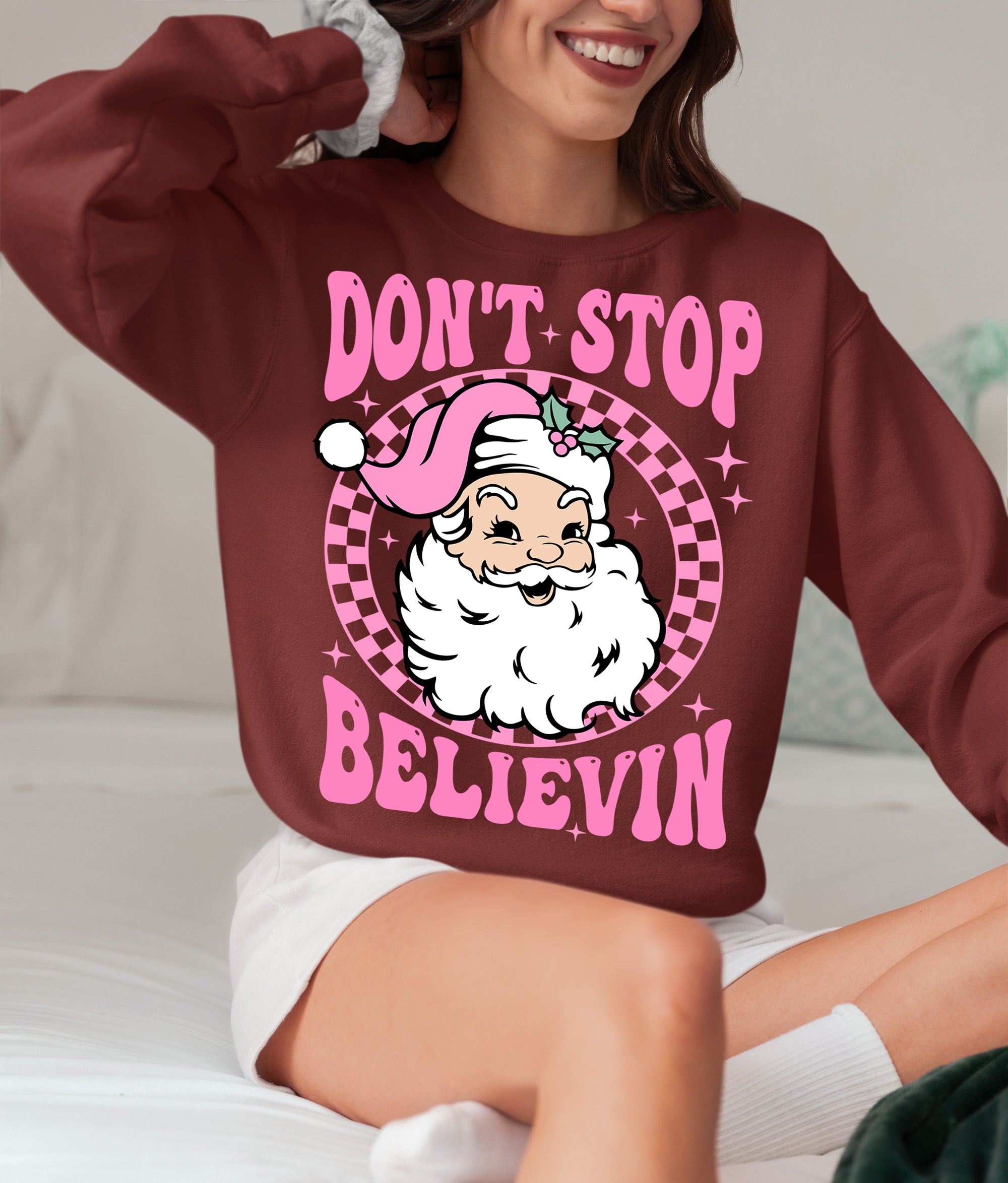 Christmas Cozy Knit Theme for Holiday Cheer - Festive Gift for Season of Joy Sweatshirt