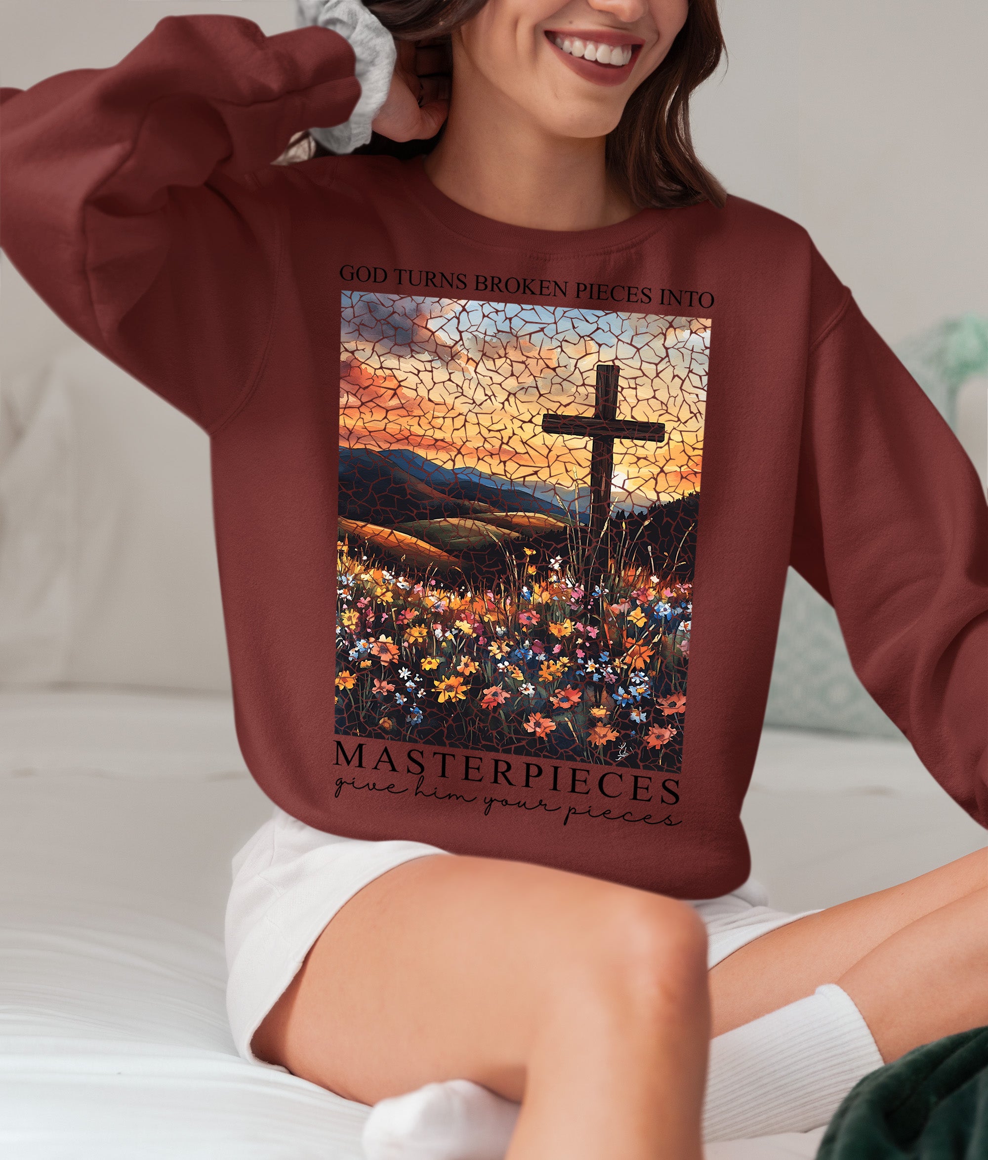 Christmas Masterpieces: Handmade Festive Art Collection for Holiday Gifting, Unique Seasonal Keepsakes Sweatshirt