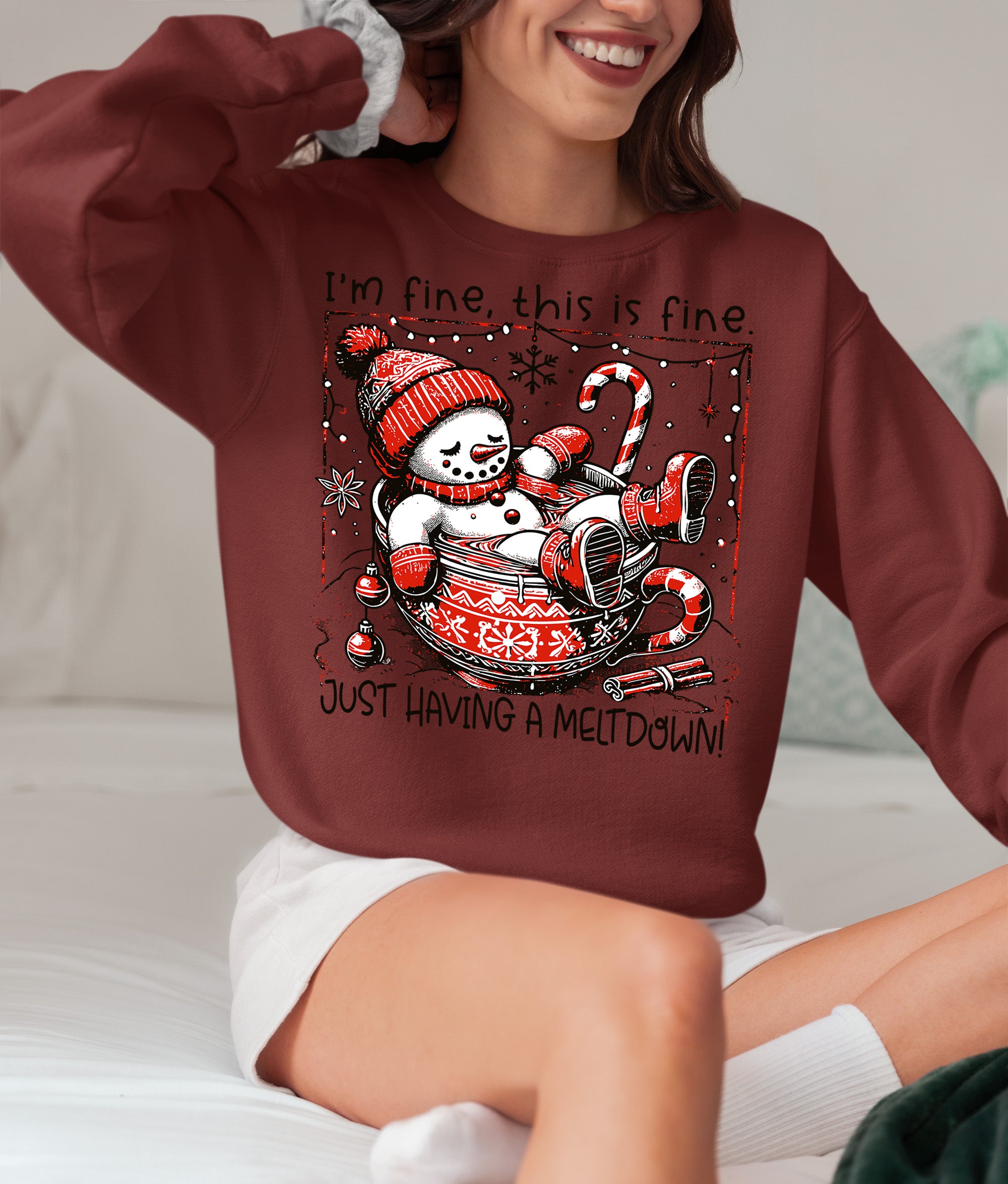 Christmas Keepsake: Whimsical Holiday Gift Idea, Festive Handmade Item for Seasonal Cheer Sweatshirt