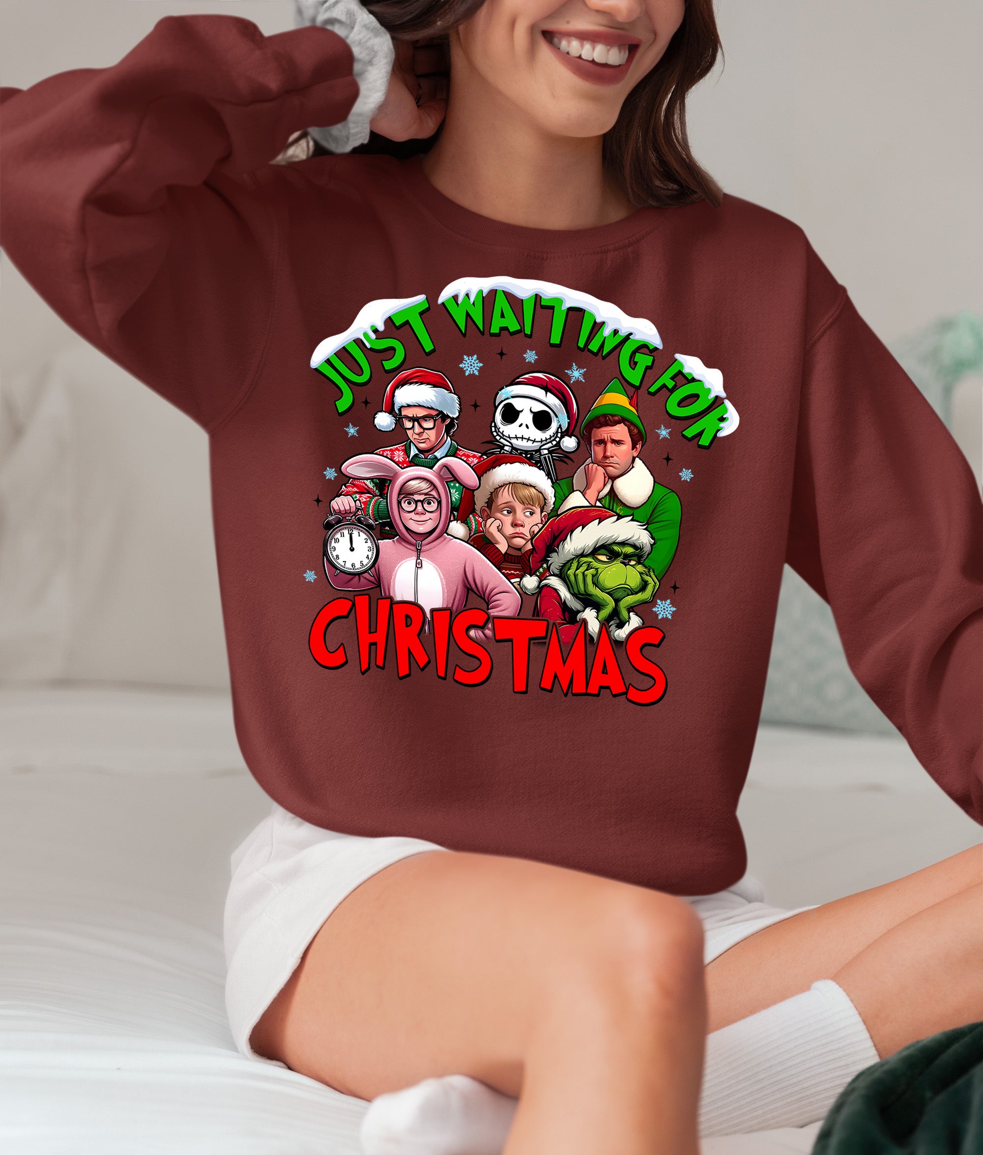 Christmas Cozy Keepsake - Handmade Holiday Gift for Winter Season, Rustic Christmas Charm, Festive Collectible for Shelf Sweatshirt