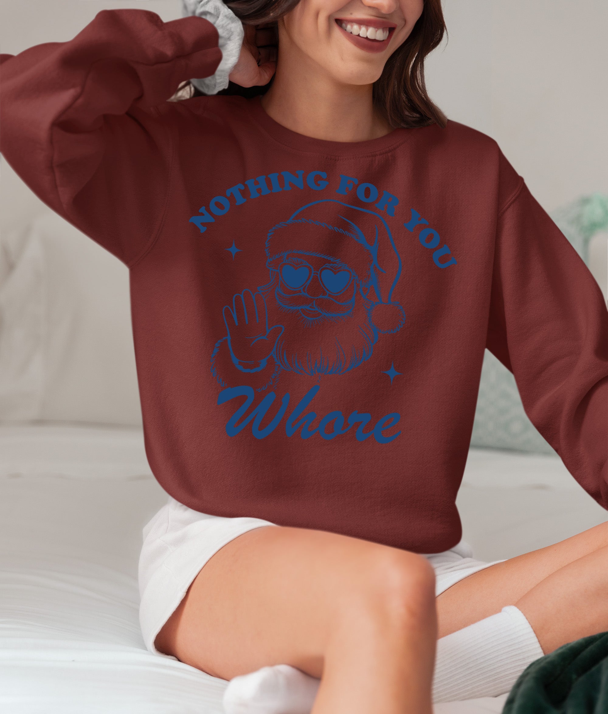 Cozy Christmas Village Scene – Snowy Night, Festive Holiday Artwork, Timeless Seasonal Art Sweatshirt