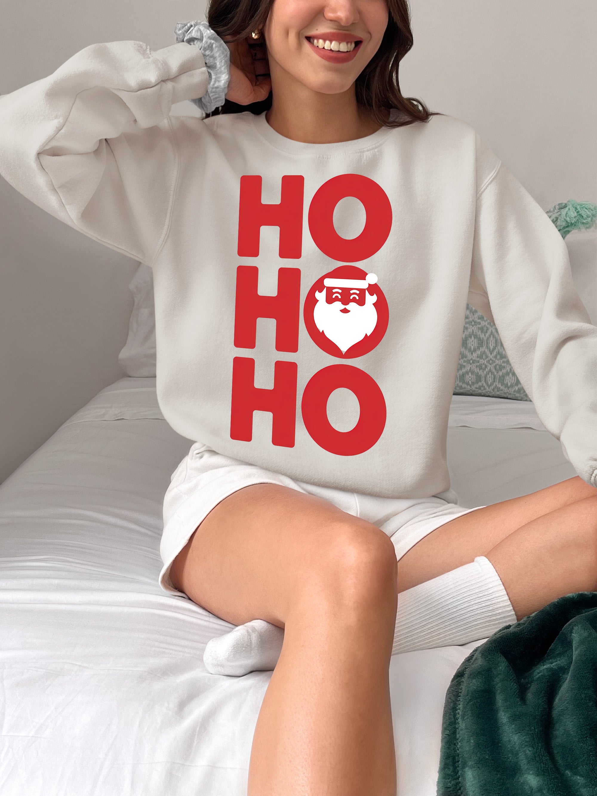 Ho Ho Ho Christmas Cheer — Festive Seasonal Joy for the Holidays, Merry & Bright Sweatshirt