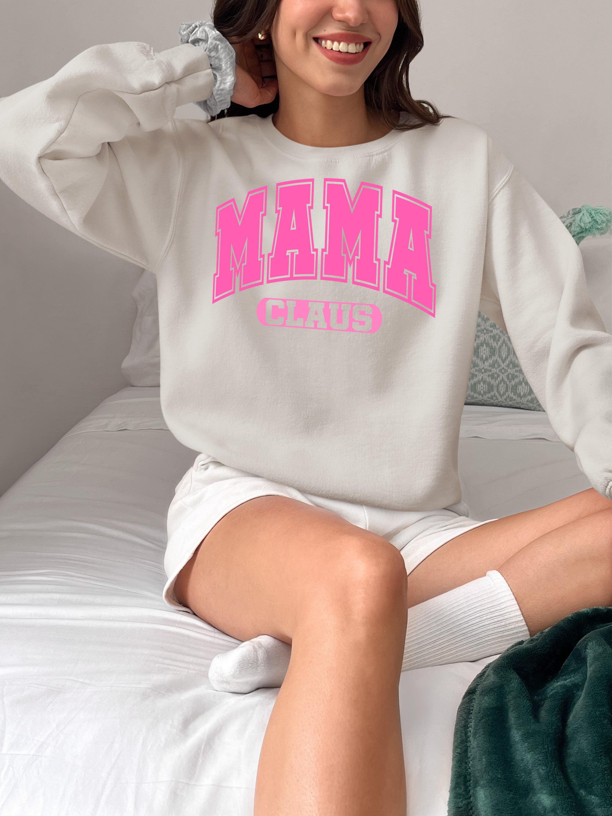Mama Claus Christmas Joy Gift for Mom | Cozy Holiday Theme for Mom - Seasonal Cheer Sweatshirt
