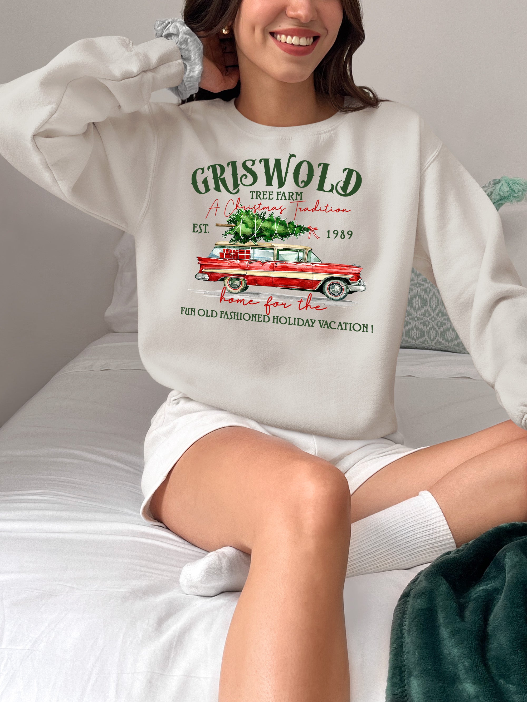 Griswold Tree Farm Christmas Magic, Rustic Holiday Charm for Seasonal Celebrations and Gift Giving Sweatshirt
