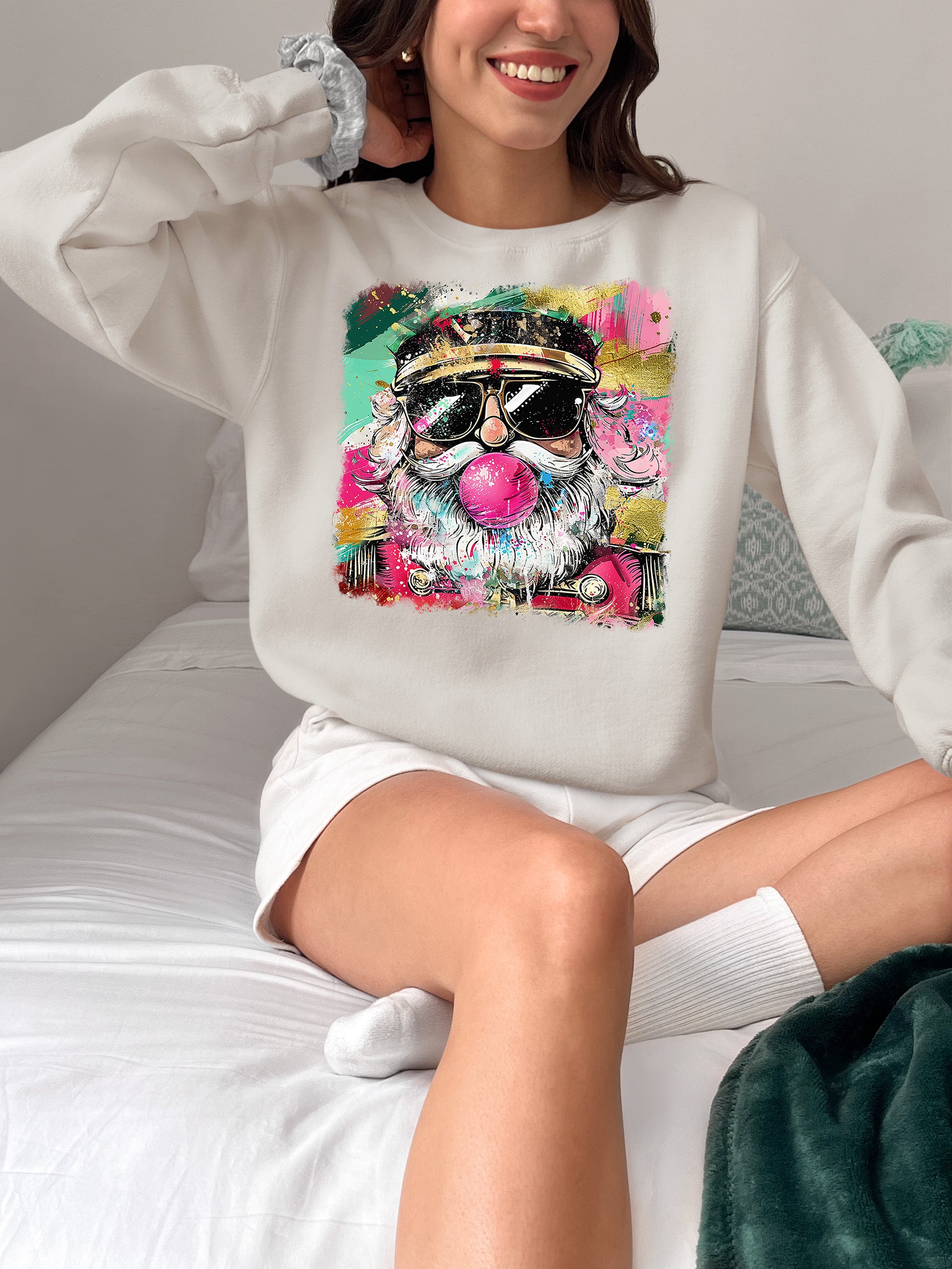Santa Bubblegum Christmas Collectible - Holiday Gift for Santa Lovers, Festive Seasonal Item Sweatshirt