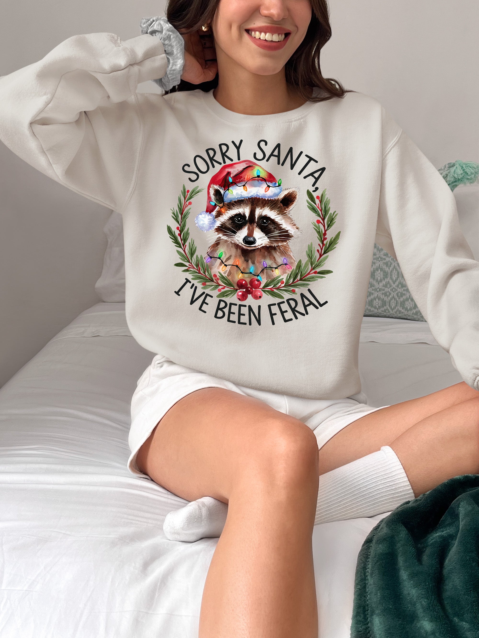 Sorry Santa, I’ve Been Fereal — Christmas Themed Quote for Festive DIY Creations, Holiday Cheer Gift Idea Sweatshirt