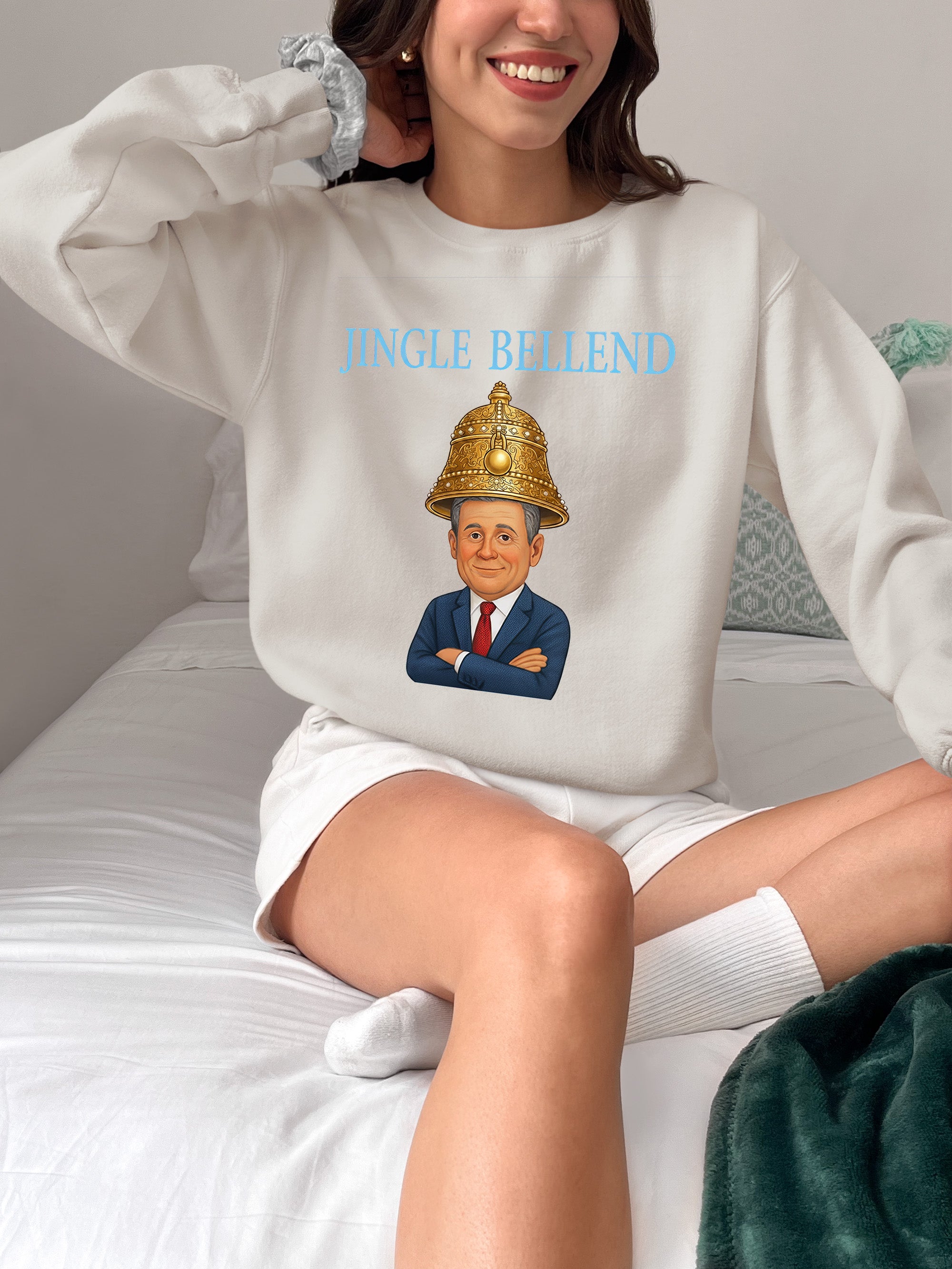 Jingle Bellend – Christmas Cheer Jewelry, Festive Holiday Accessory, Yuletide Sparkle Gift, Seasonal Celebration Sweatshirt
