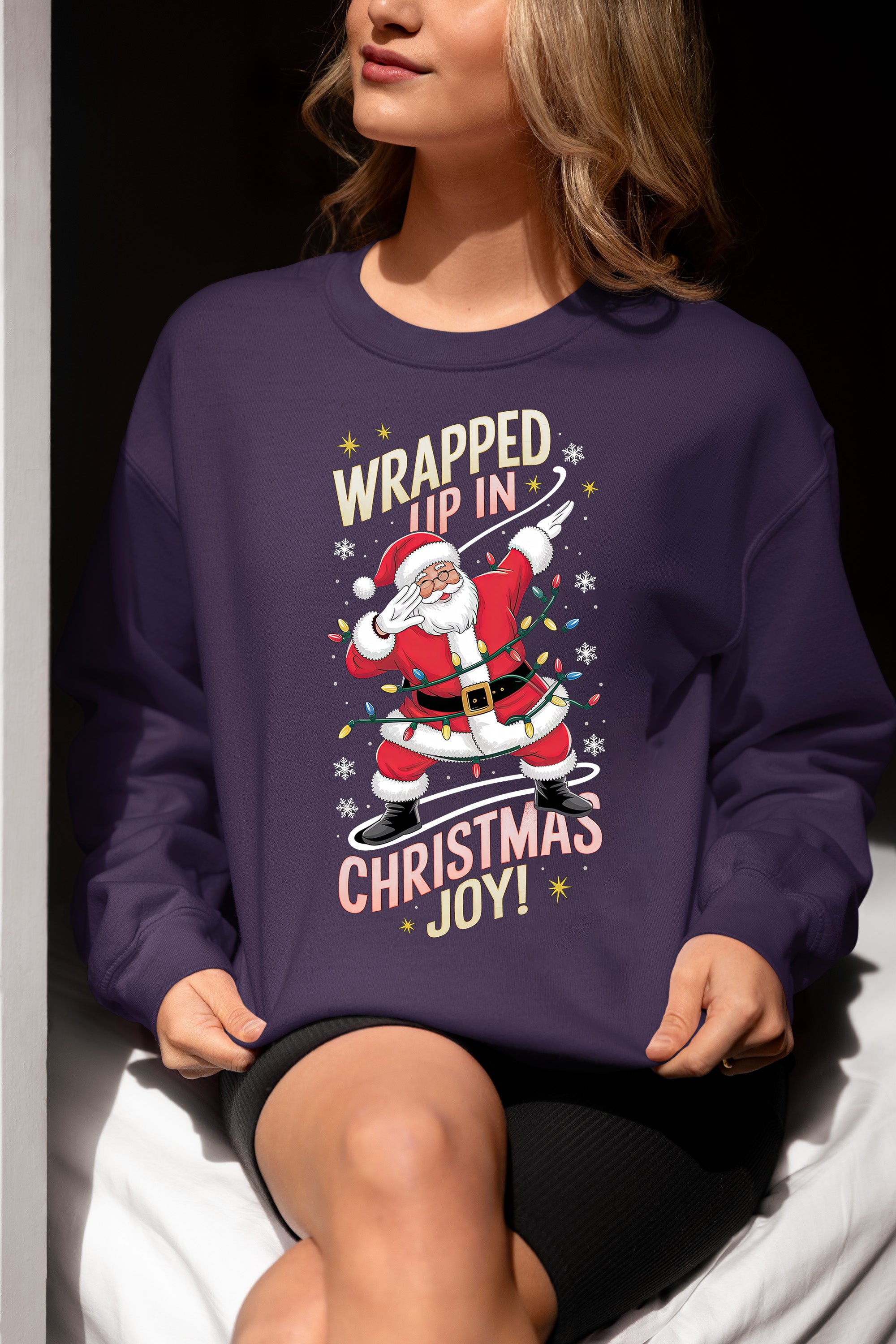 Wrapped up in Christmas Joy – Handmade Keepsake, Cozy Holiday Gift for Loved Ones, Heartfelt Seasonal Treasure Sweatshirt