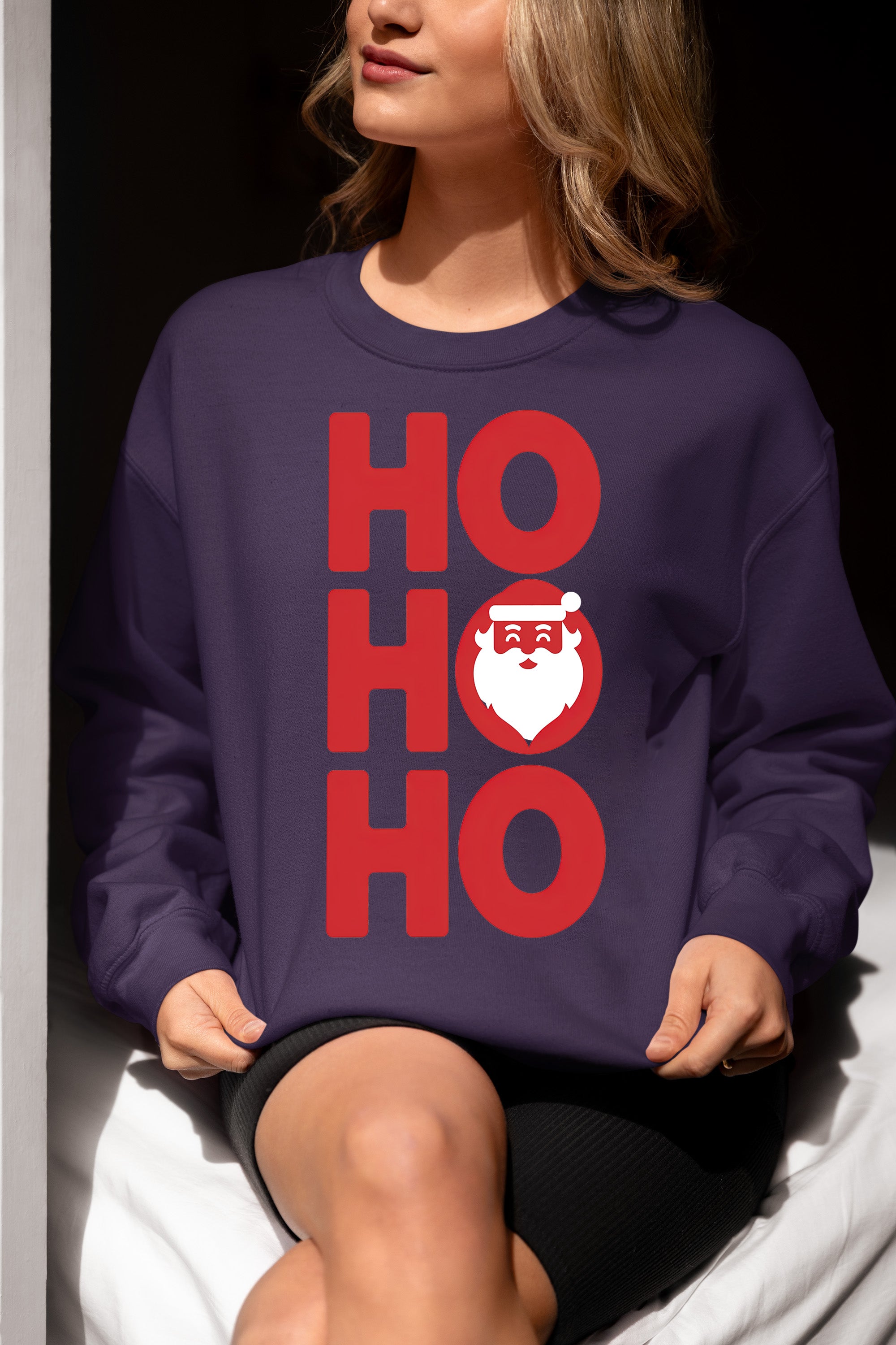 Ho Ho Ho Christmas Cheer — Festive Seasonal Joy for the Holidays, Merry & Bright Sweatshirt