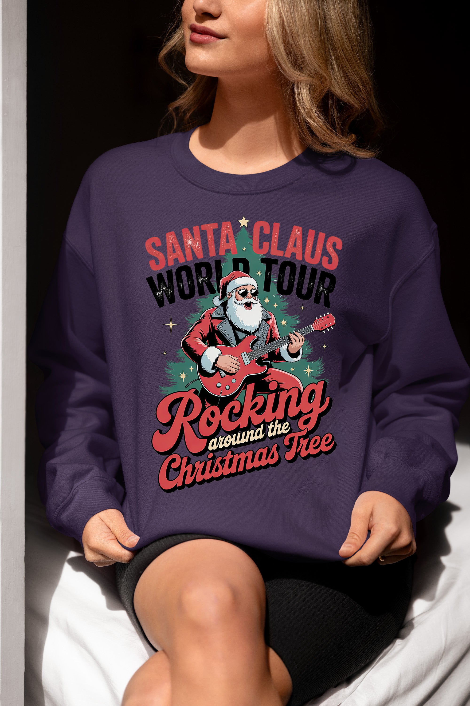 Sand Claus World Tour Christmas Keepsake - Santa Travel Cheer Across the Globe Gift Idea Sweatshirt