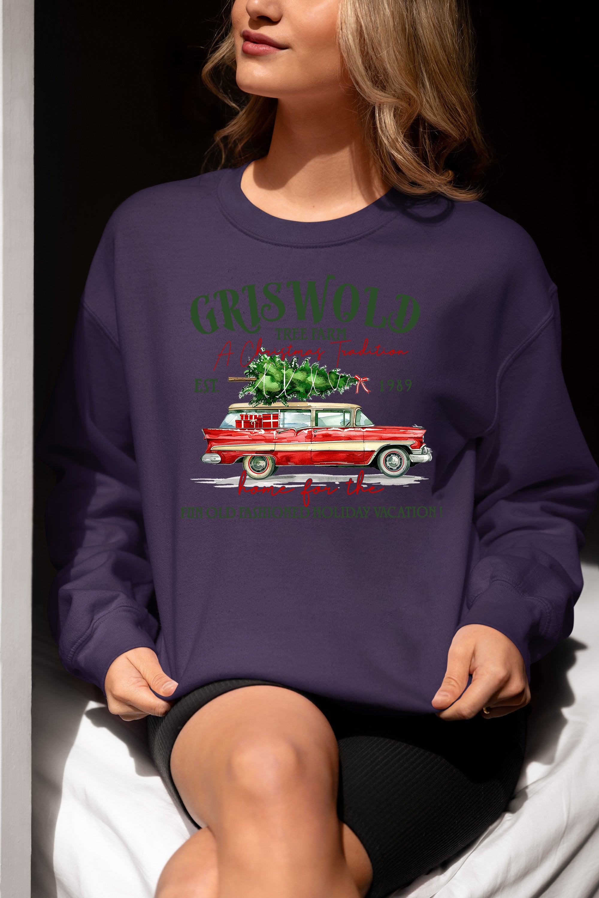 Griswold Tree Farm Christmas Magic, Rustic Holiday Charm for Seasonal Celebrations and Gift Giving Sweatshirt