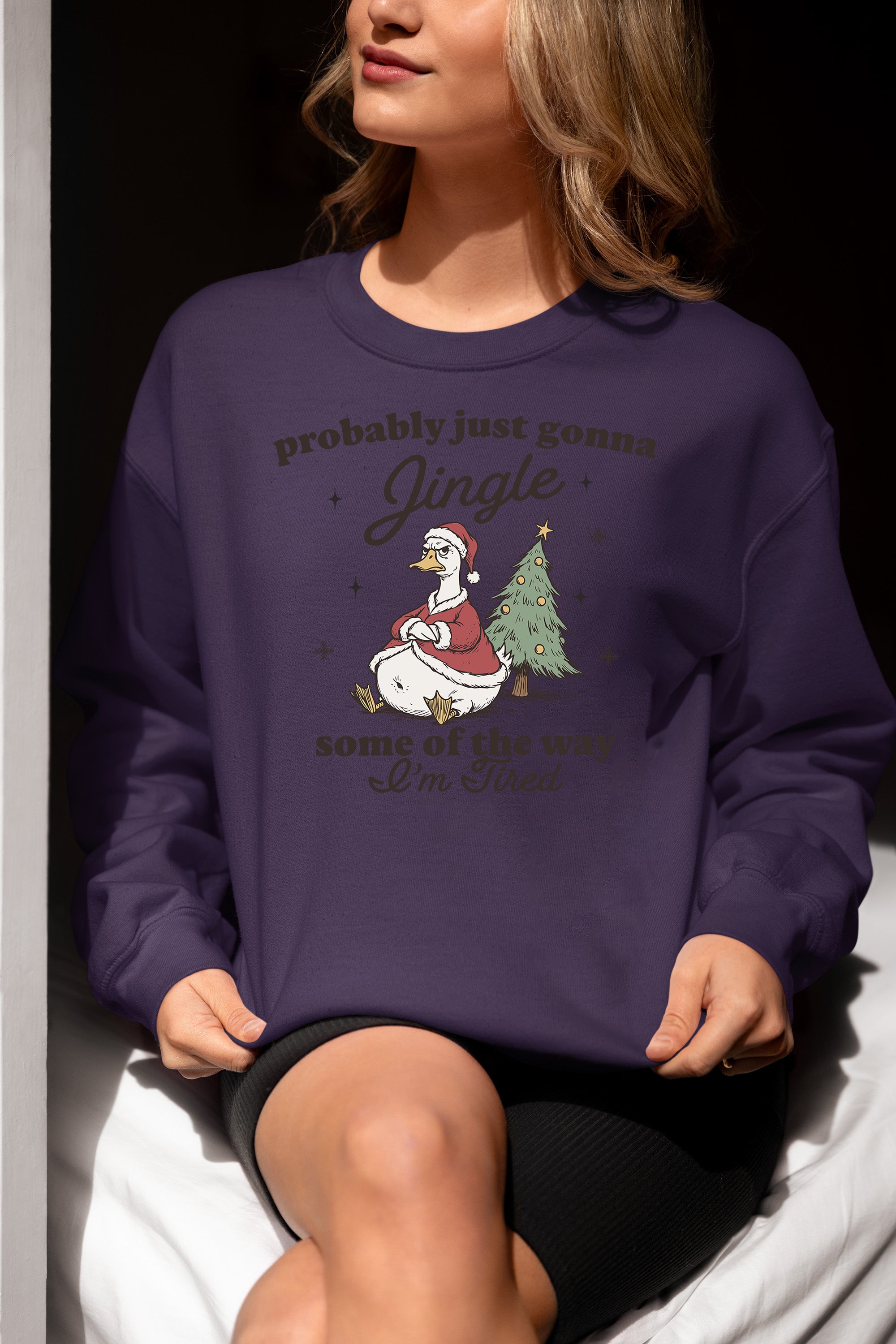 Christmas Joy Collection: Festive accessory with bell charm, sparkling red & green accents for holiday cheer, perfect gift idea, jingle Sweatshirt