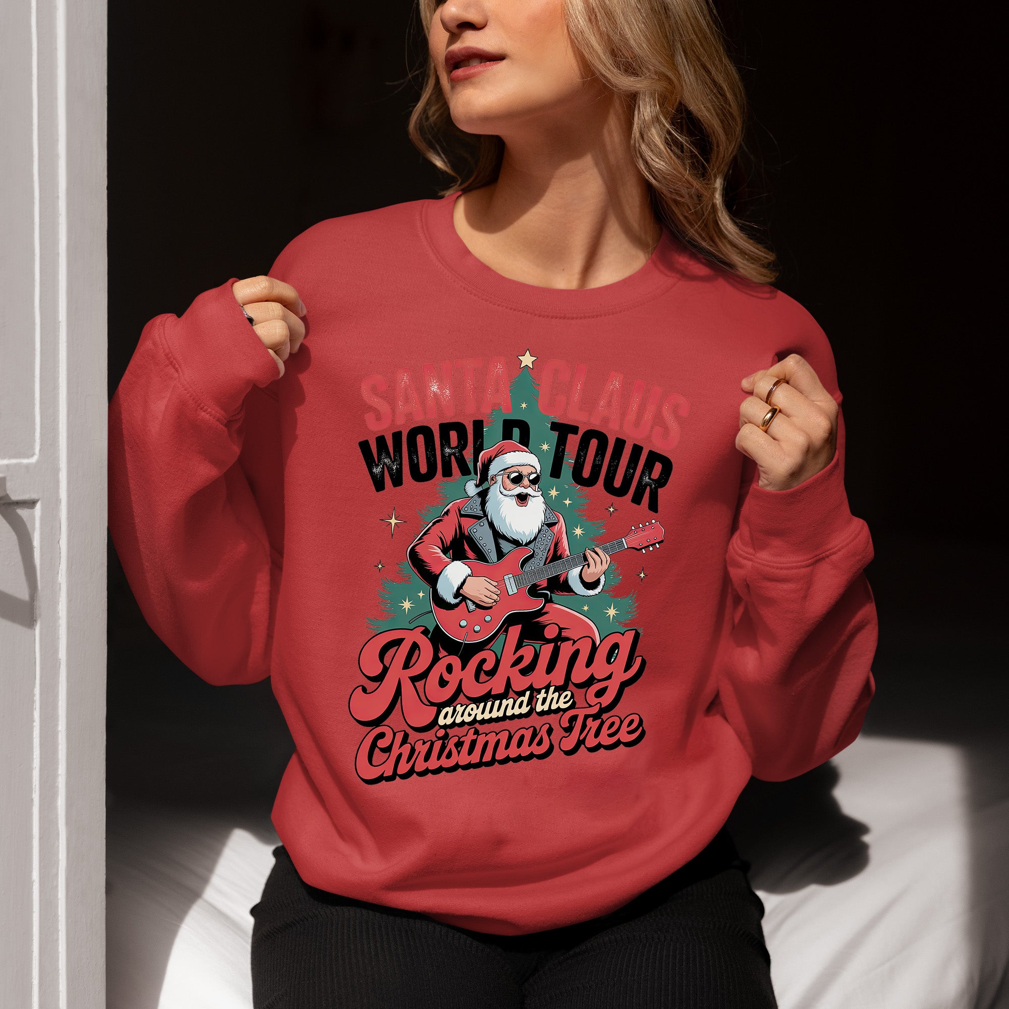 Sand Claus World Tour Christmas Keepsake - Santa Travel Cheer Across the Globe Gift Idea Sweatshirt