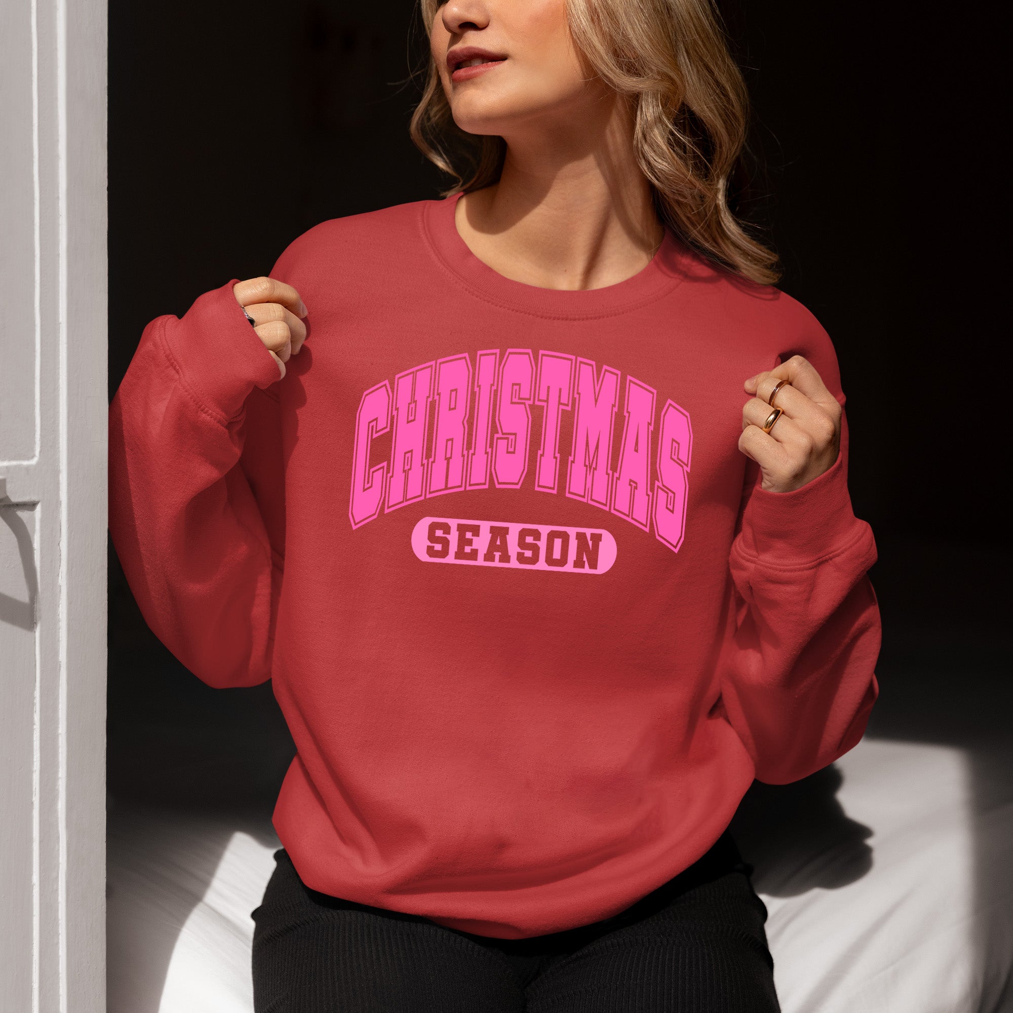 Handmade Christmas Season Keepsake for Holiday Gift | Festive Winter Magic, Cozy & Timeless Treasure Sweatshirt