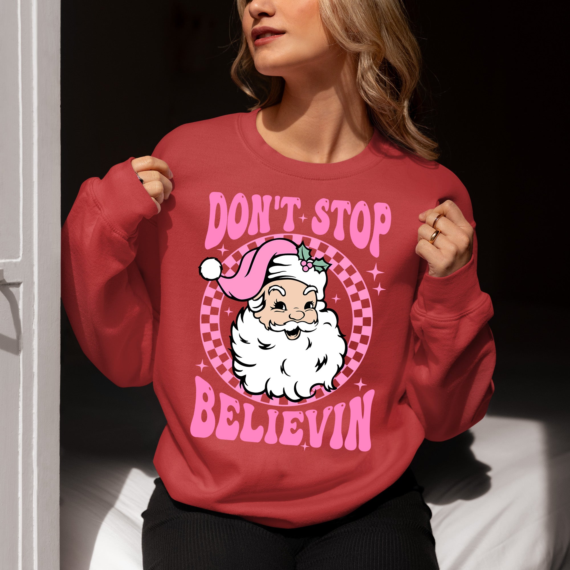 Christmas Cozy Knit Theme for Holiday Cheer - Festive Gift for Season of Joy Sweatshirt