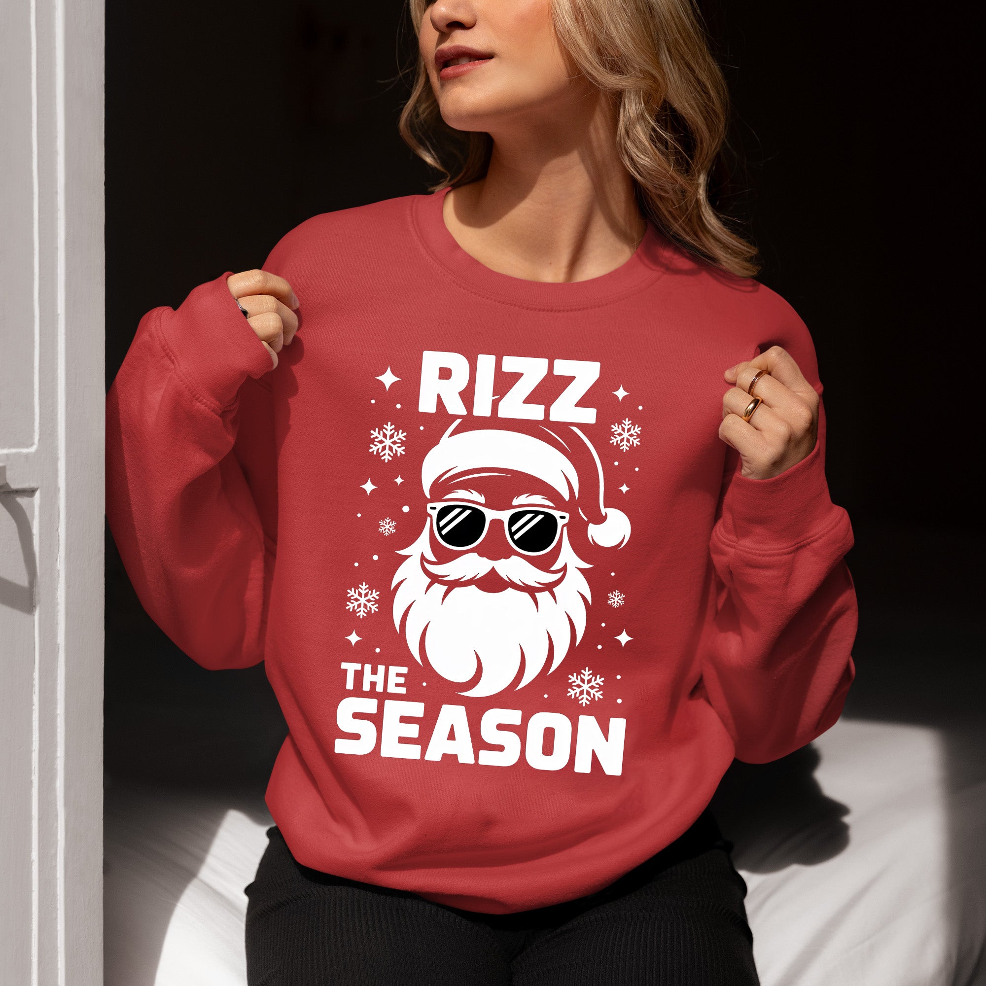 Rizz the Season Christmas Collectible, Handmade Holiday Treasure, Festive Seasonal Character for Gift or Display Sweatshirt