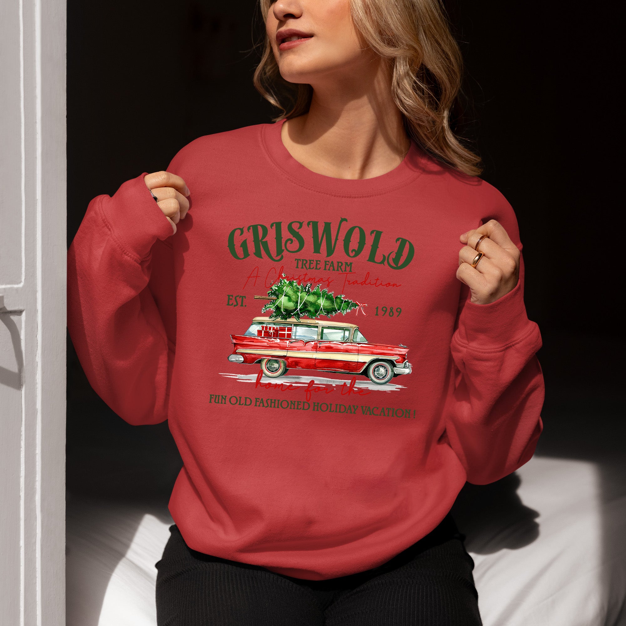 Griswold Tree Farm Christmas Magic, Rustic Holiday Charm for Seasonal Celebrations and Gift Giving Sweatshirt