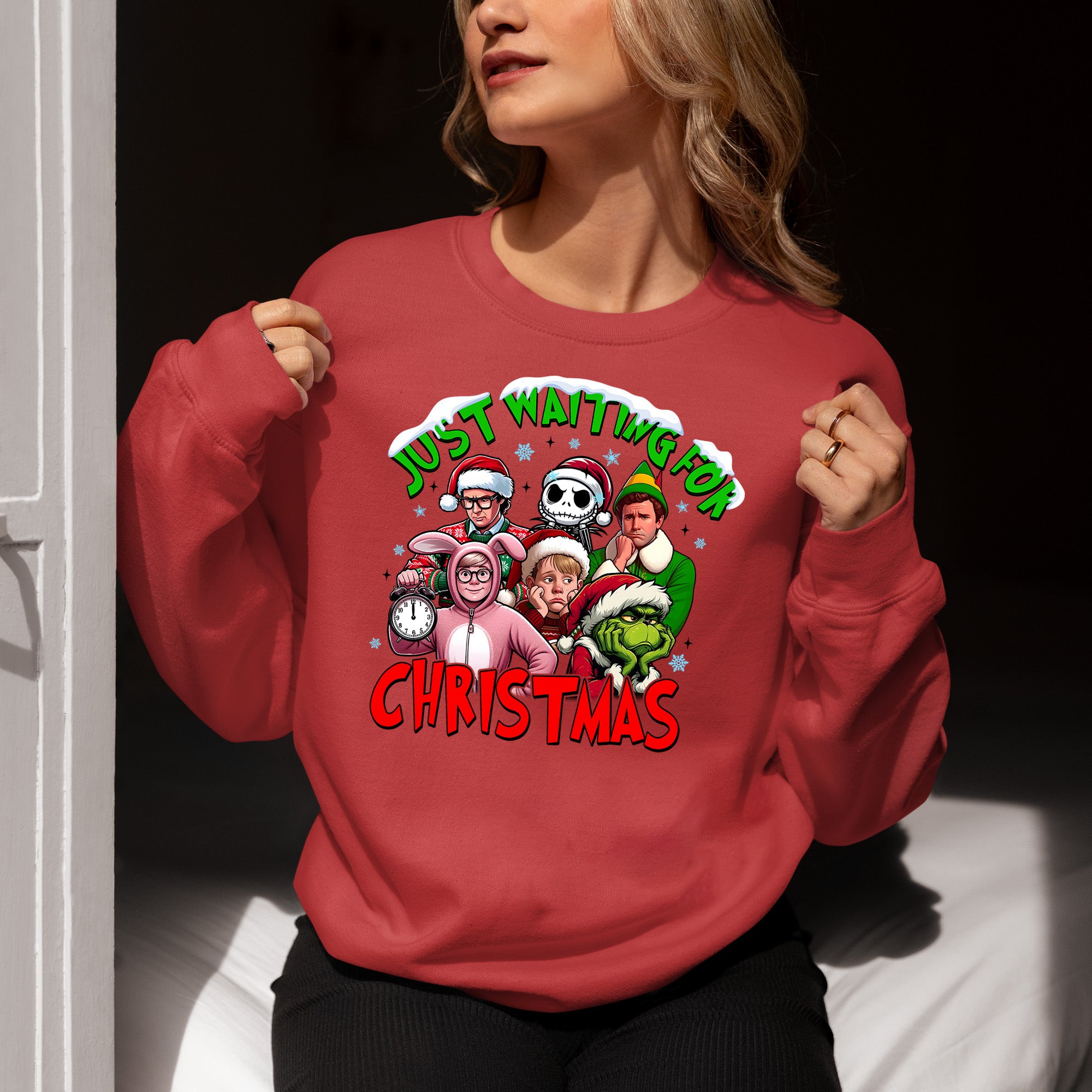 Christmas Cozy Keepsake - Handmade Holiday Gift for Winter Season, Rustic Christmas Charm, Festive Collectible for Shelf Sweatshirt
