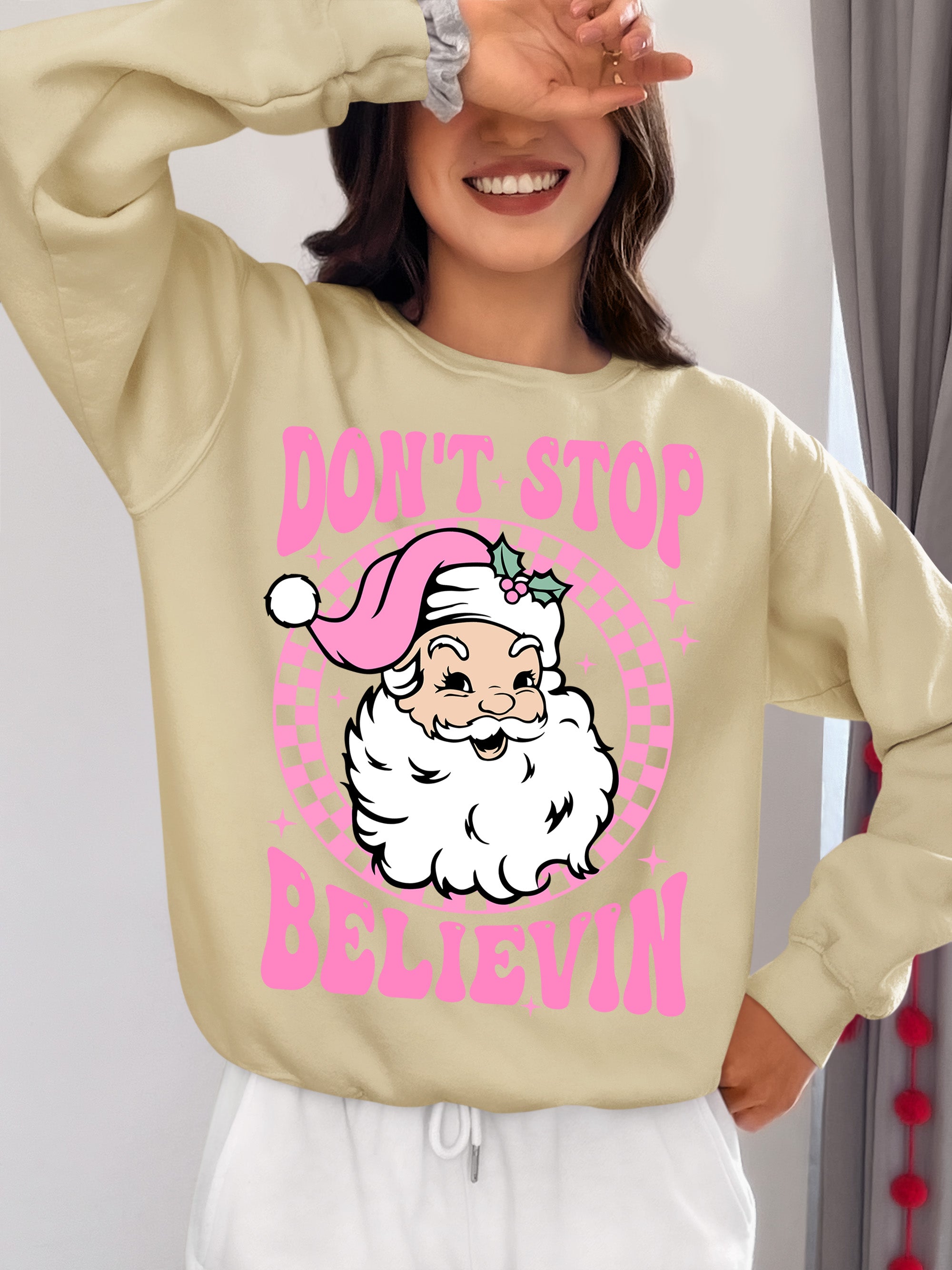 Christmas Cozy Knit Theme for Holiday Cheer - Festive Gift for Season of Joy Sweatshirt