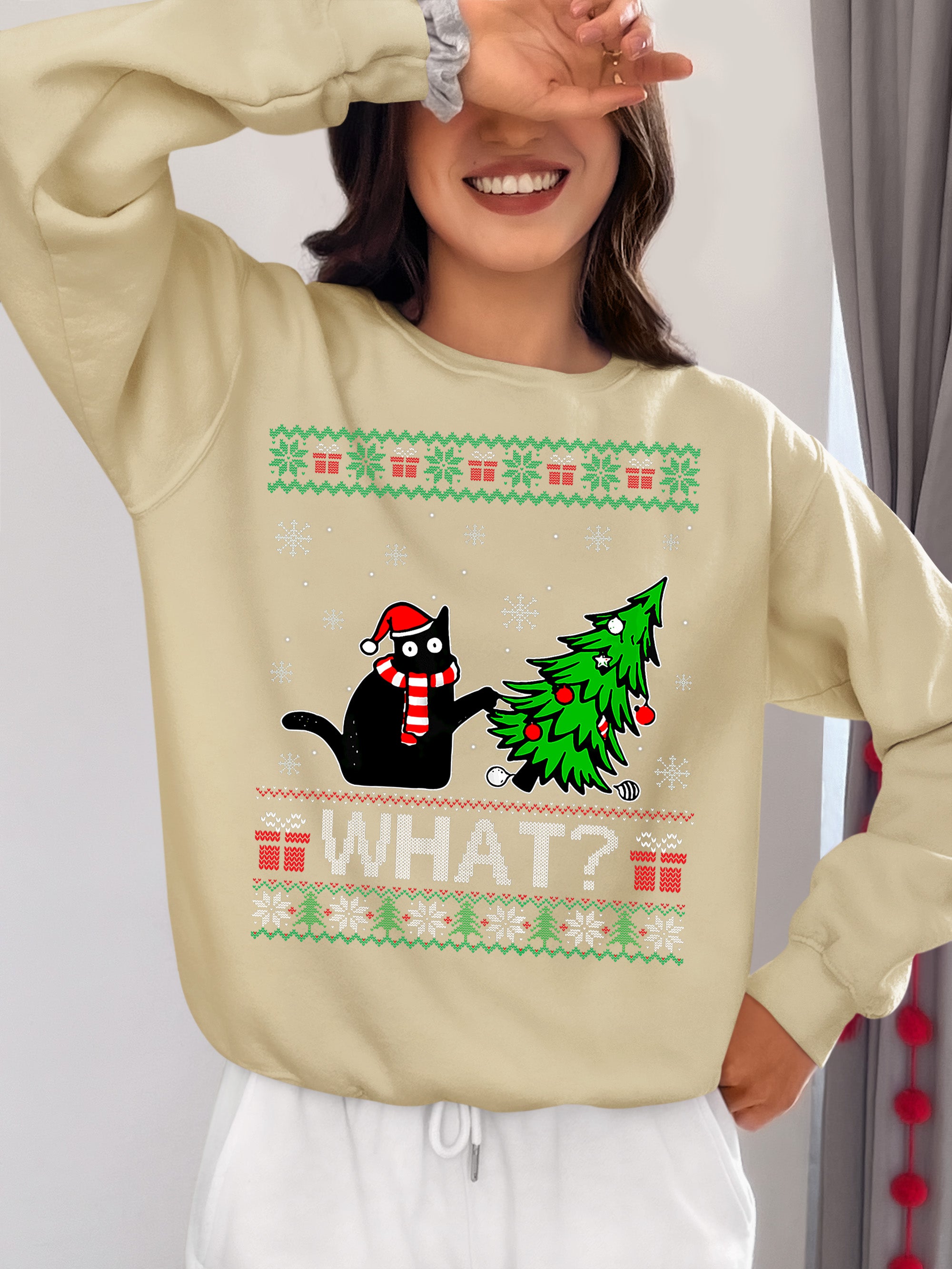 Retro Christmas Vintage Holiday Motif for Crafts, Scrapbooks, and DIY Projects Sweatshirt