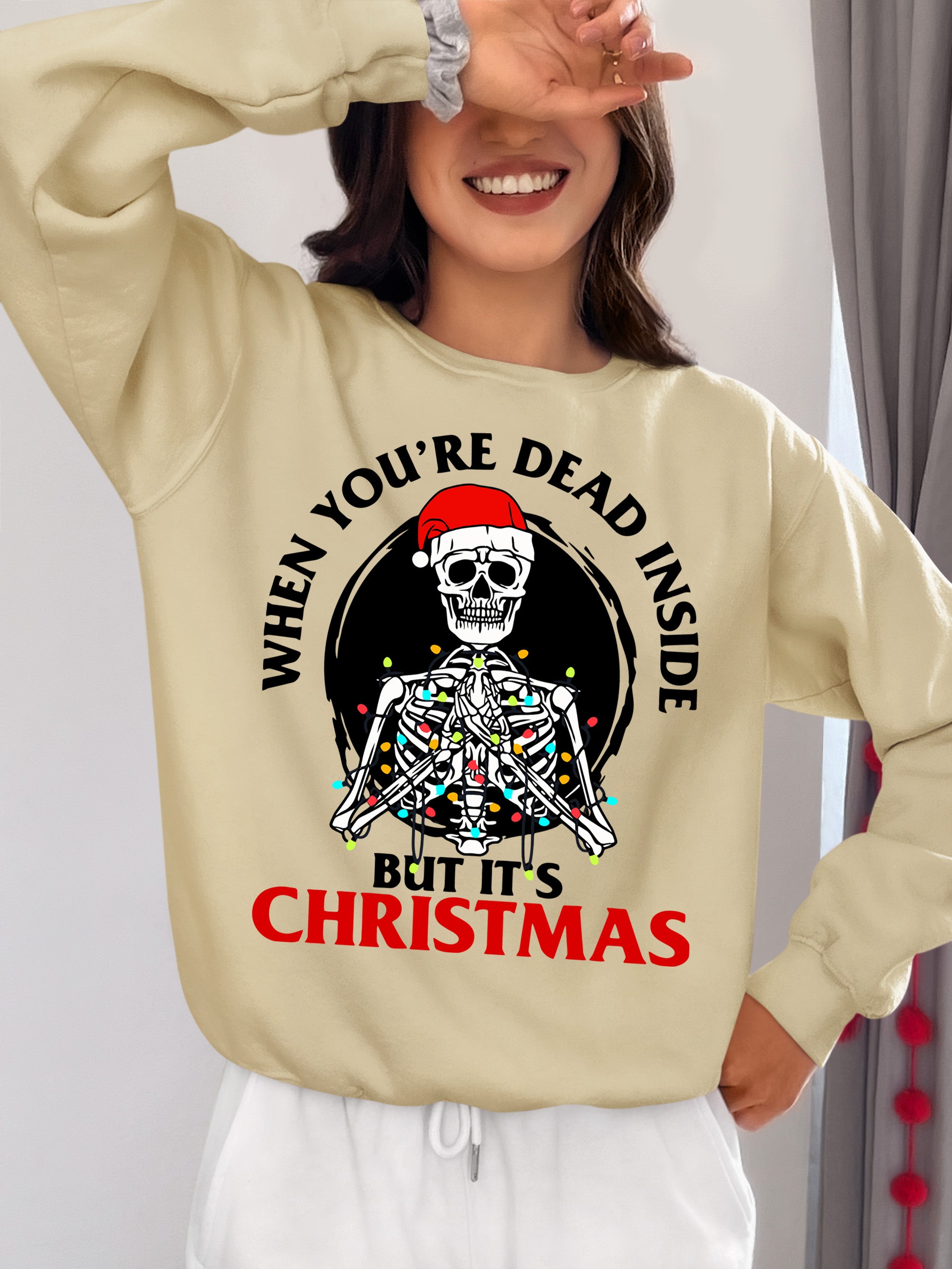 Christmas Cozy Gift Idea, Handmade Holiday Treasure for Winter Cheer, Festive Seasonal Keepsake, Unique Seasonal Craft Sweatshirt