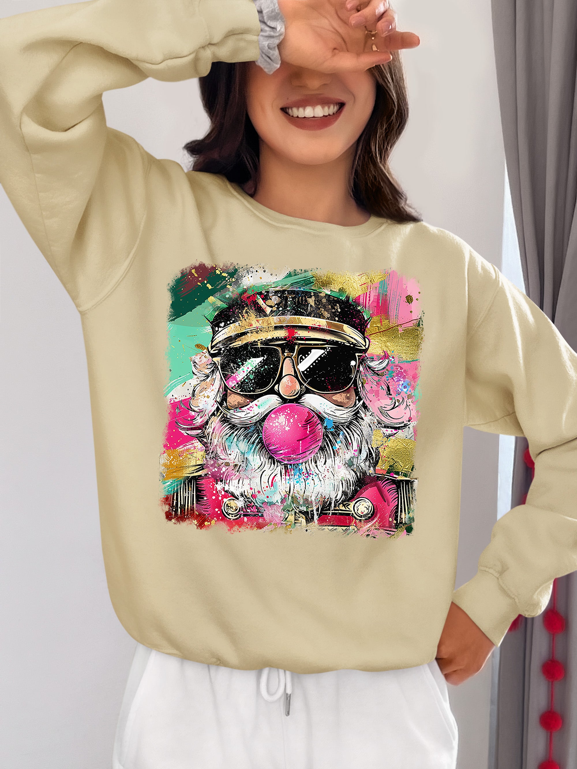 Santa Bubblegum Christmas Collectible - Holiday Gift for Santa Lovers, Festive Seasonal Item Sweatshirt