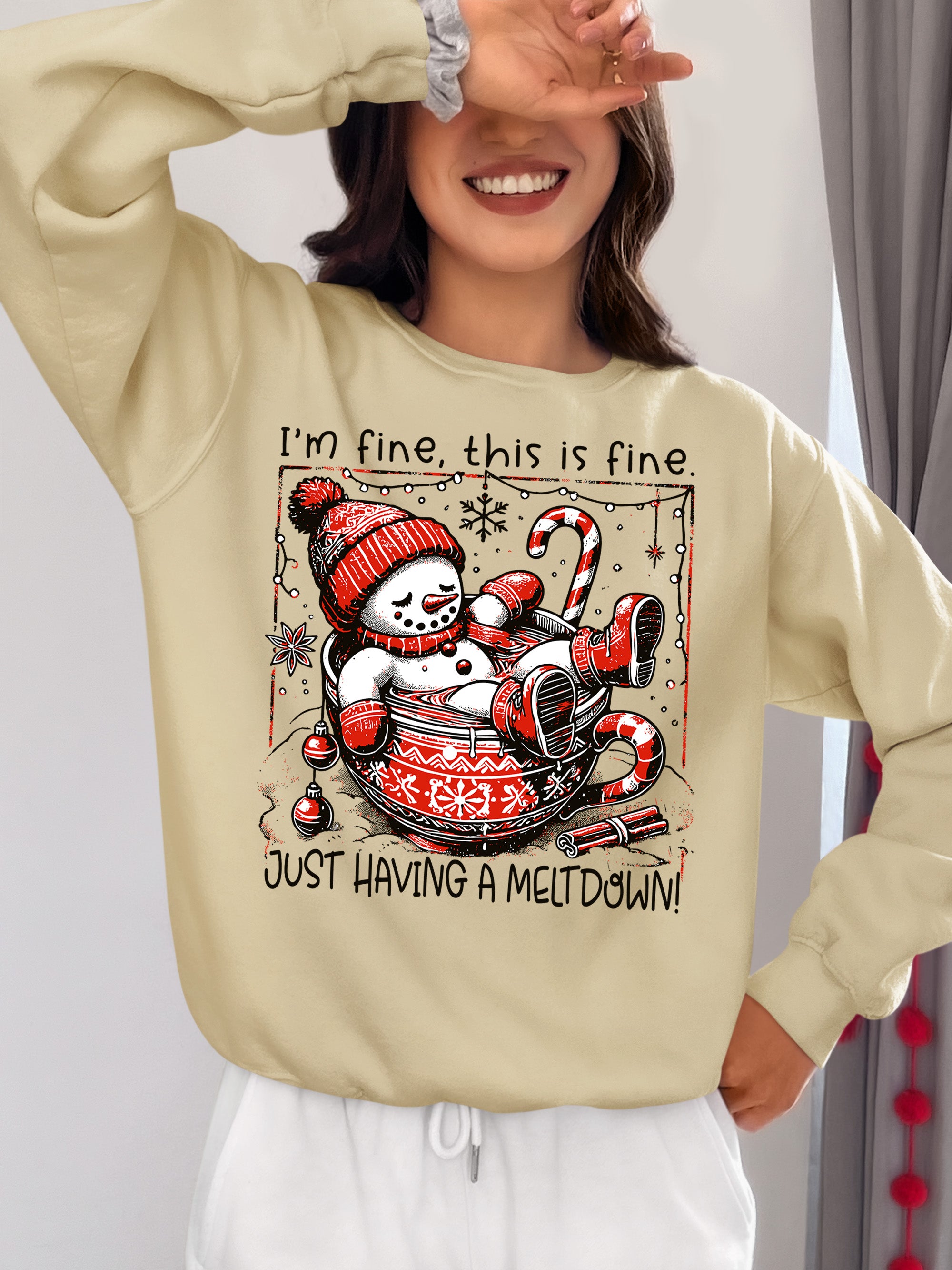 Christmas Keepsake: Whimsical Holiday Gift Idea, Festive Handmade Item for Seasonal Cheer Sweatshirt