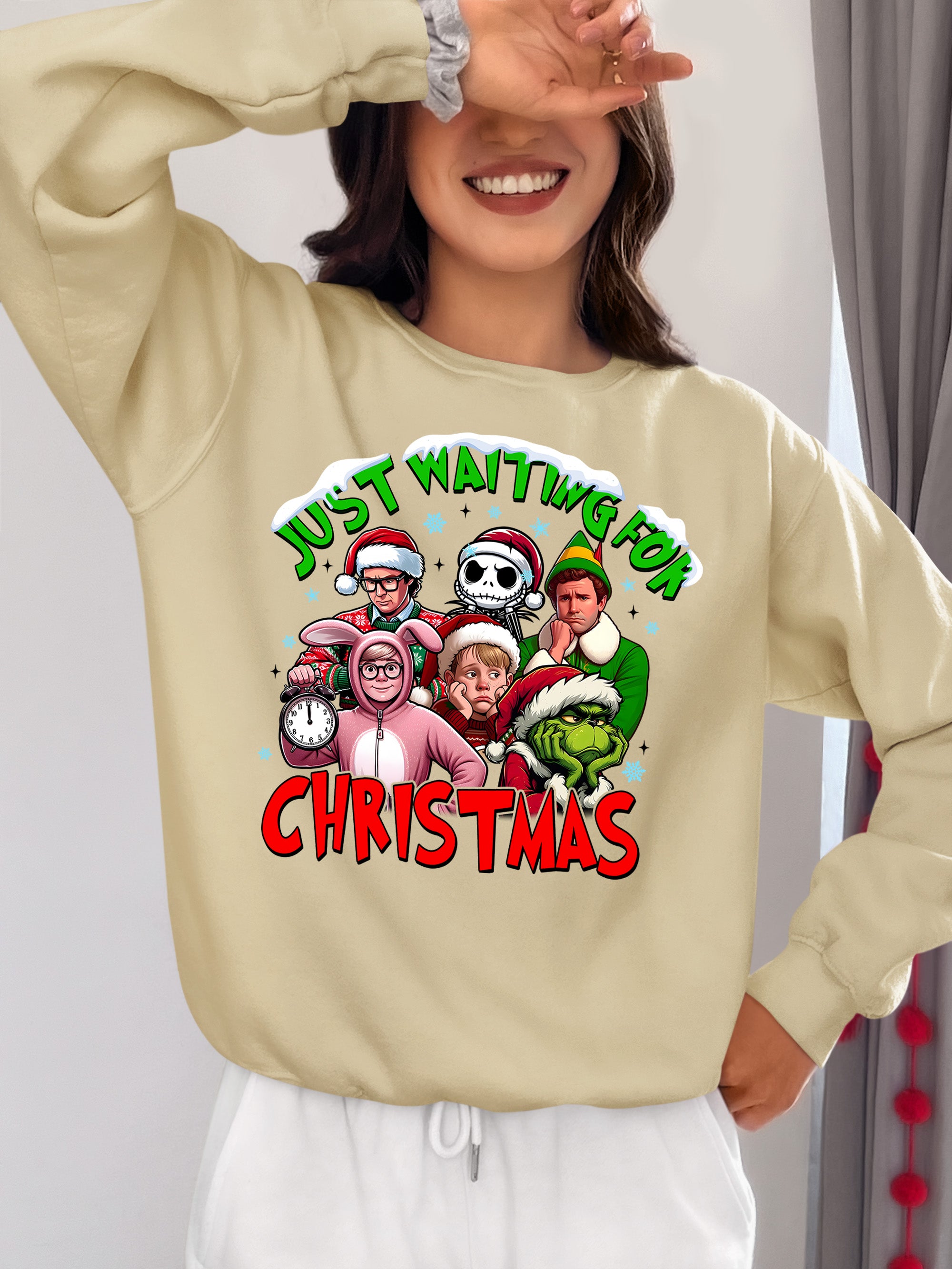 Christmas Cozy Keepsake - Handmade Holiday Gift for Winter Season, Rustic Christmas Charm, Festive Collectible for Shelf Sweatshirt