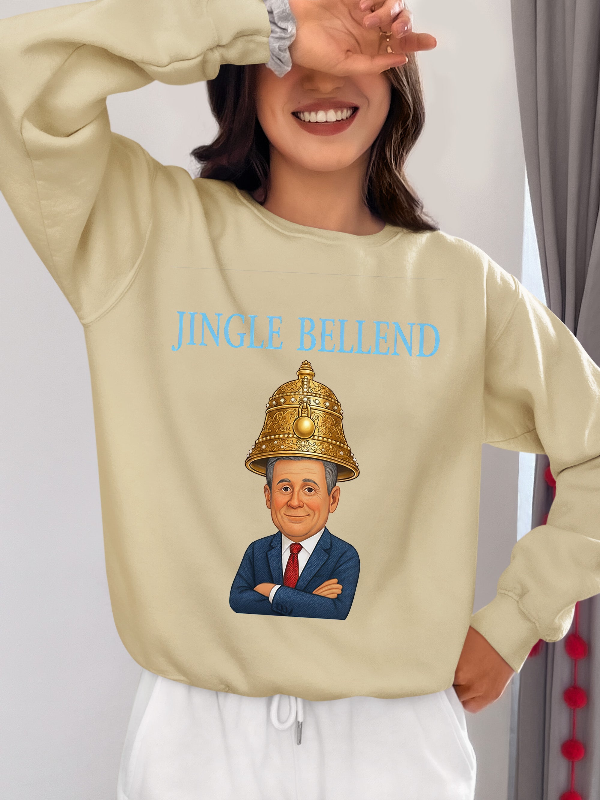Jingle Bellend – Christmas Cheer Jewelry, Festive Holiday Accessory, Yuletide Sparkle Gift, Seasonal Celebration Sweatshirt