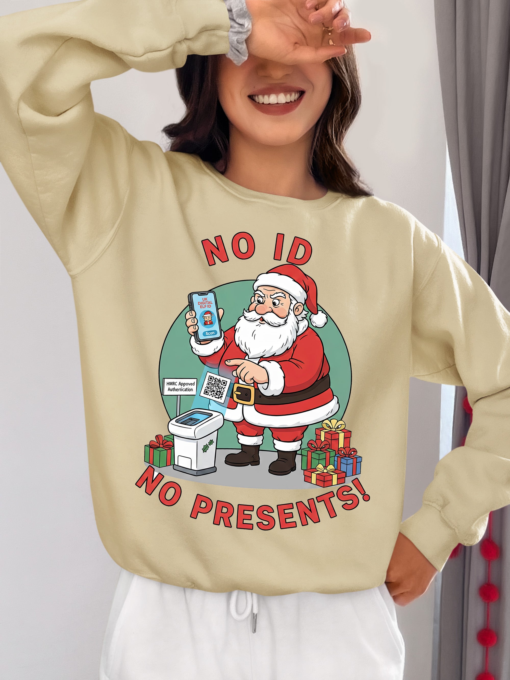 Christmas Themed Keepsake for the Holiday Season - Handmade Festive Charm, Unique Seasonal Gift for Collectors Sweatshirt