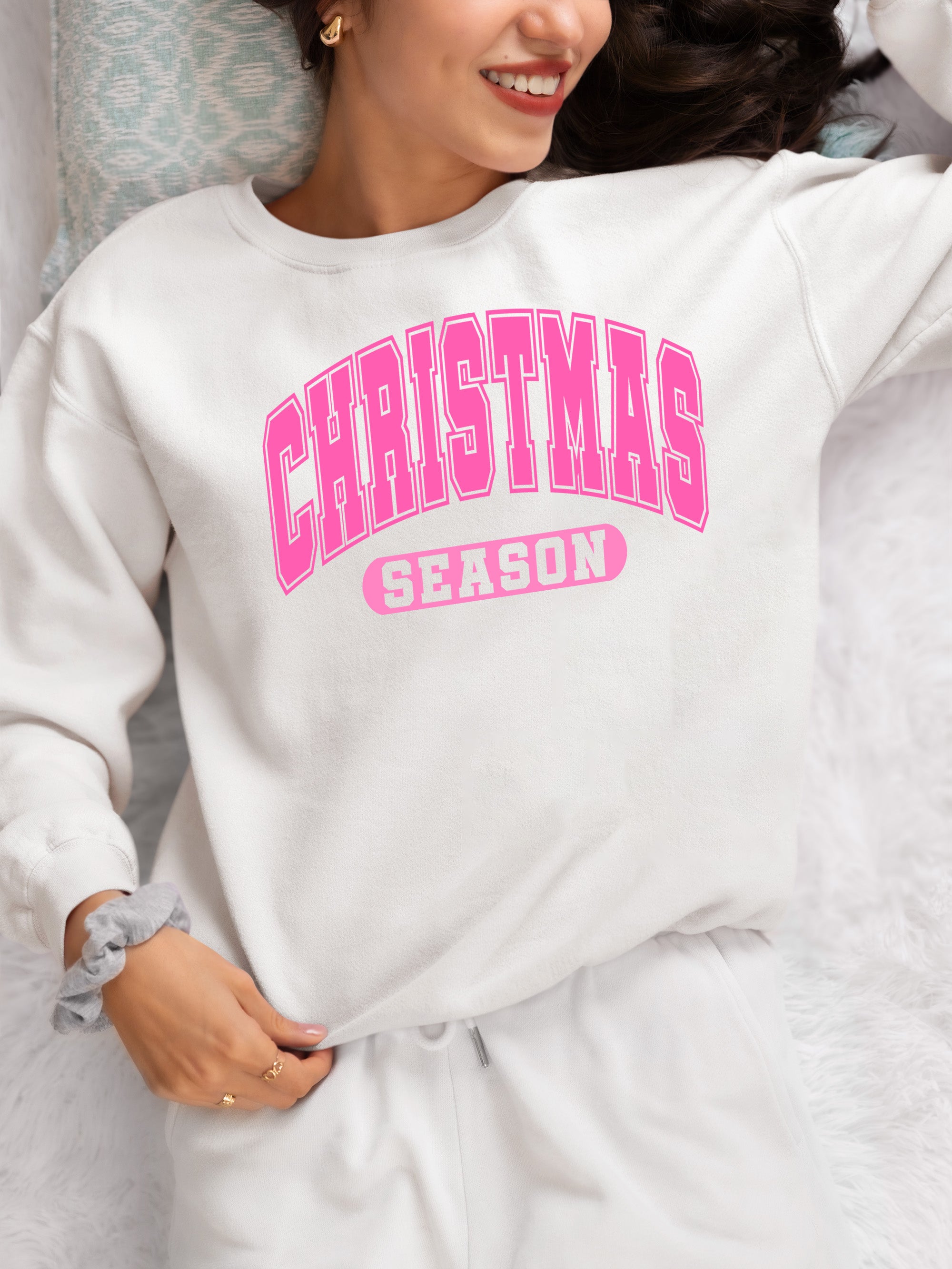 Handmade Christmas Season Keepsake for Holiday Gift | Festive Winter Magic, Cozy & Timeless Treasure Sweatshirt