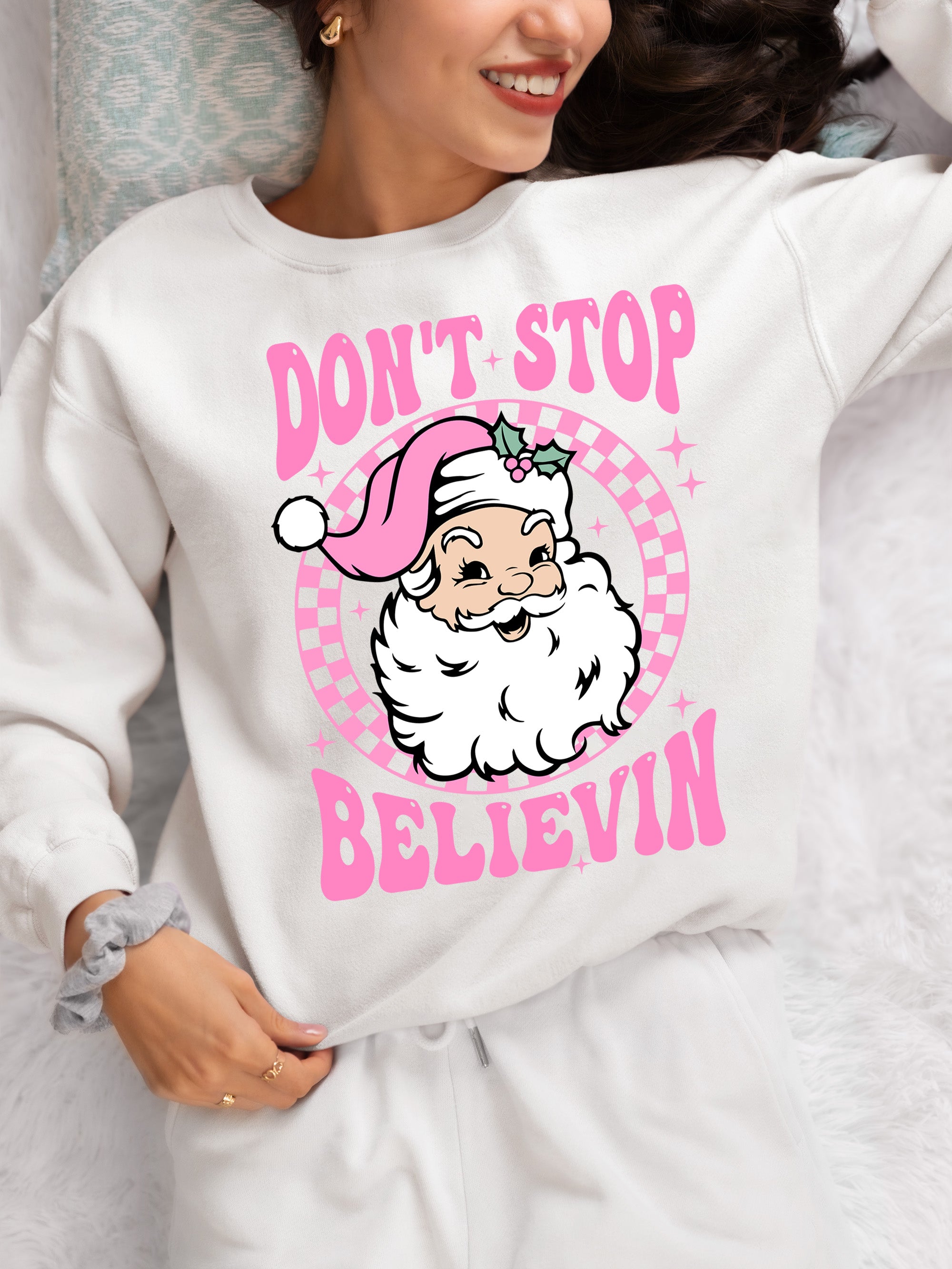 Christmas Cozy Knit Theme for Holiday Cheer - Festive Gift for Season of Joy Sweatshirt