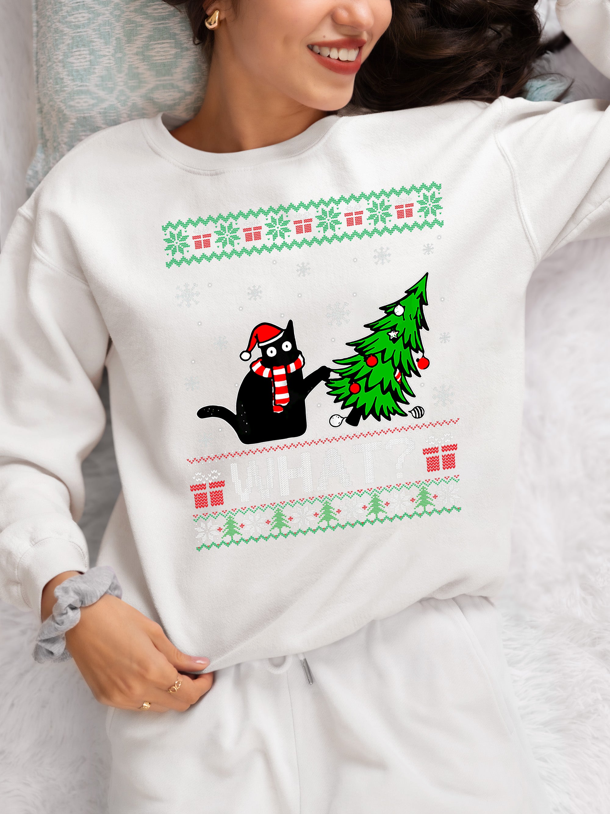 Retro Christmas Vintage Holiday Motif for Crafts, Scrapbooks, and DIY Projects Sweatshirt