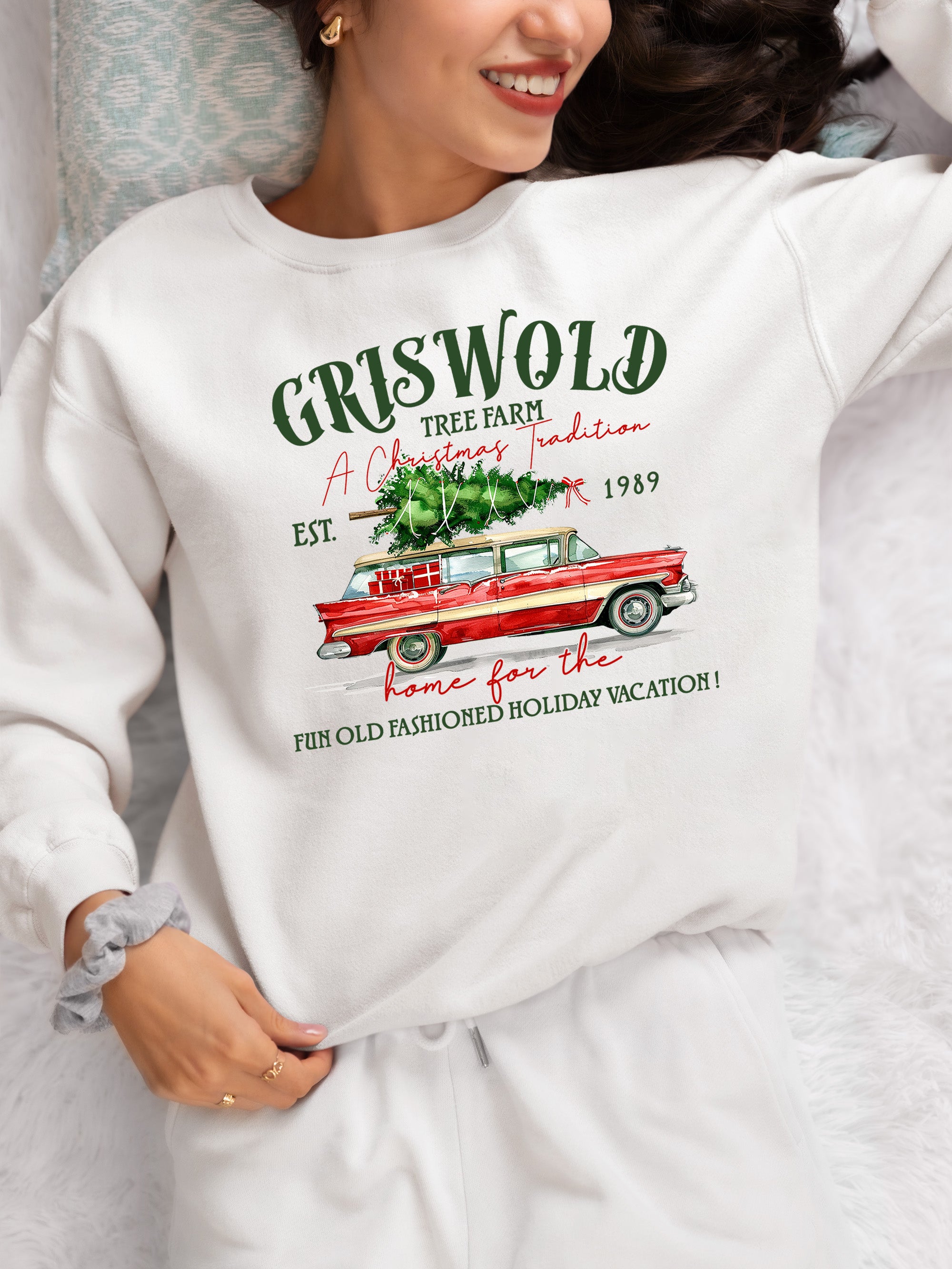 Griswold Tree Farm Christmas Magic, Rustic Holiday Charm for Seasonal Celebrations and Gift Giving Sweatshirt