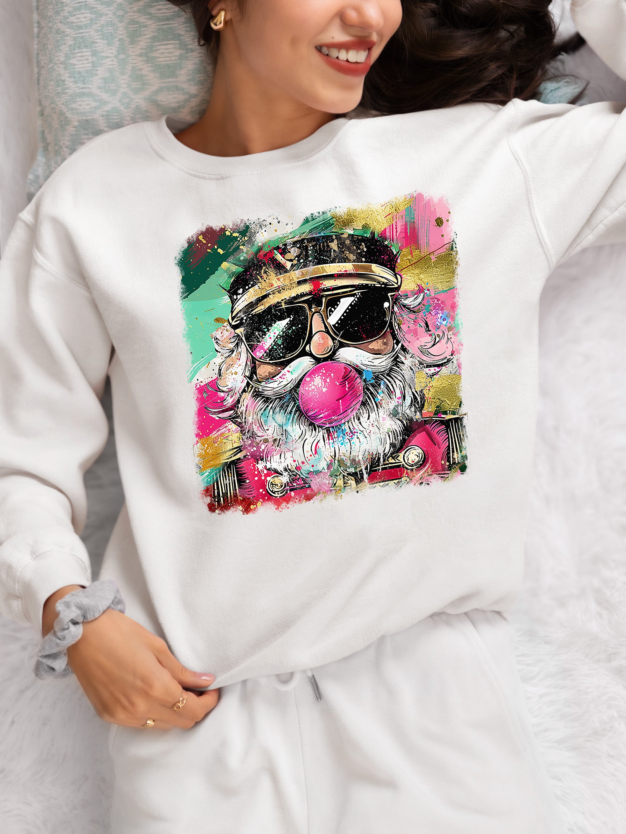Santa Bubblegum Christmas Collectible - Holiday Gift for Santa Lovers, Festive Seasonal Item Sweatshirt